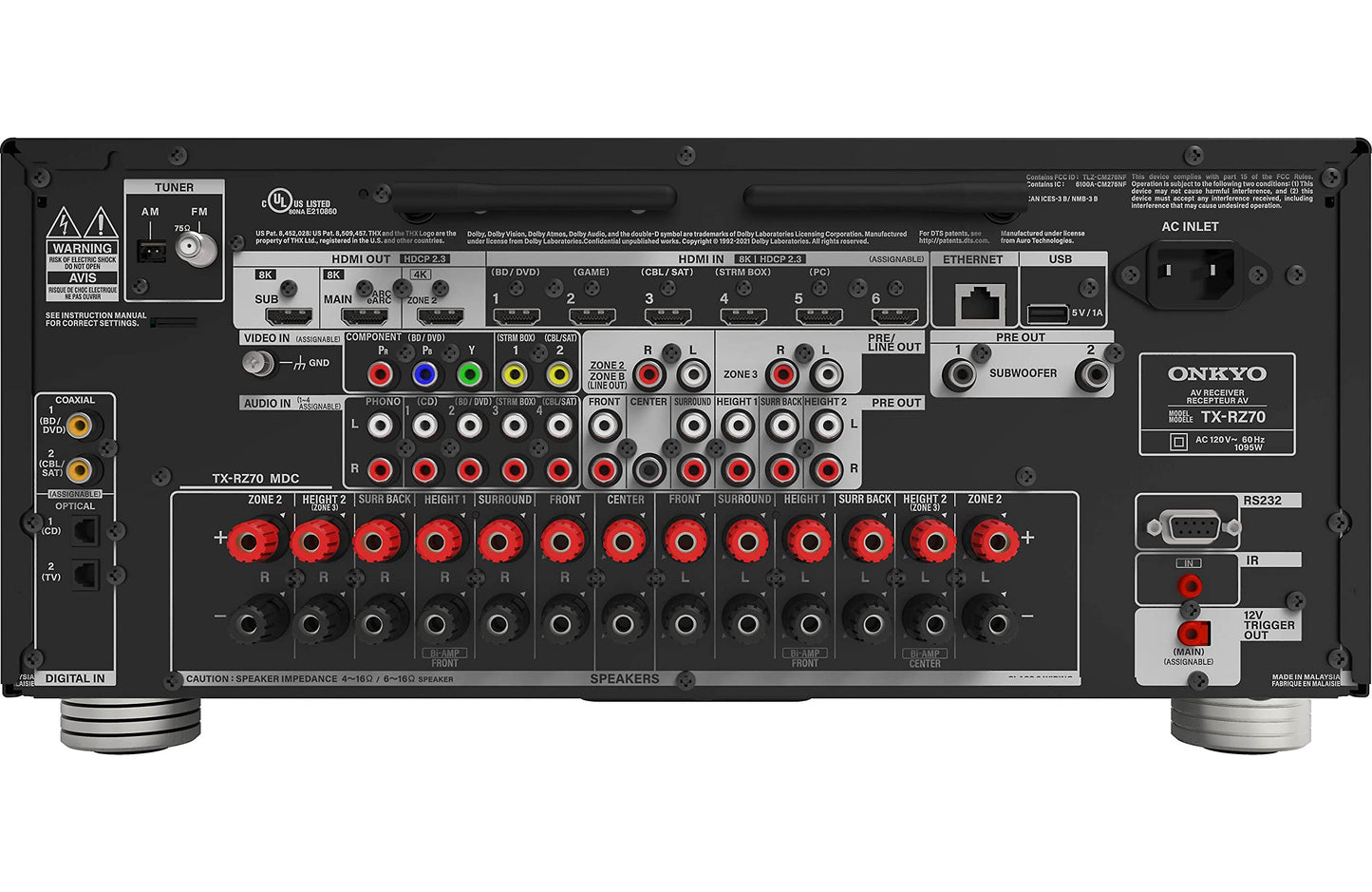 Onkyo TX-RZ70 11.2-Channel AV Receiver