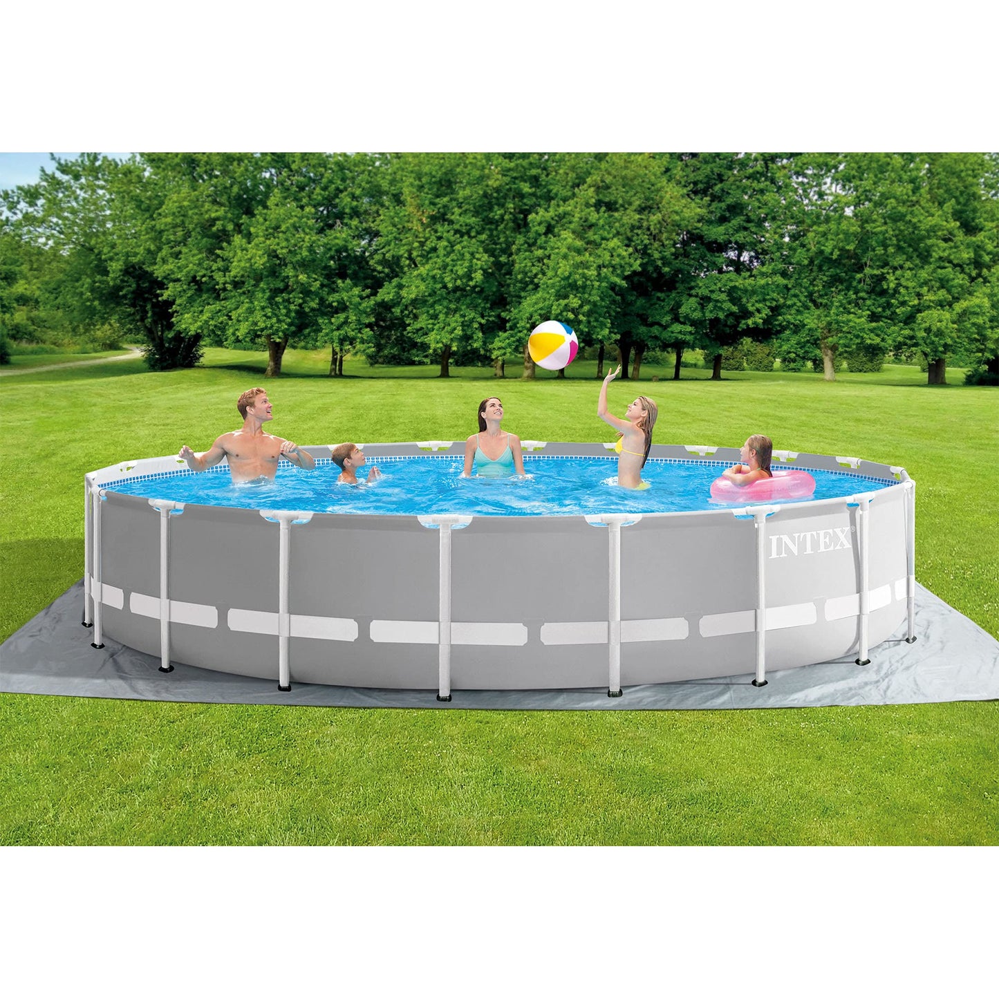 Prism Frame Premium Above Ground Swimming Pool Set: 10ft x 30in