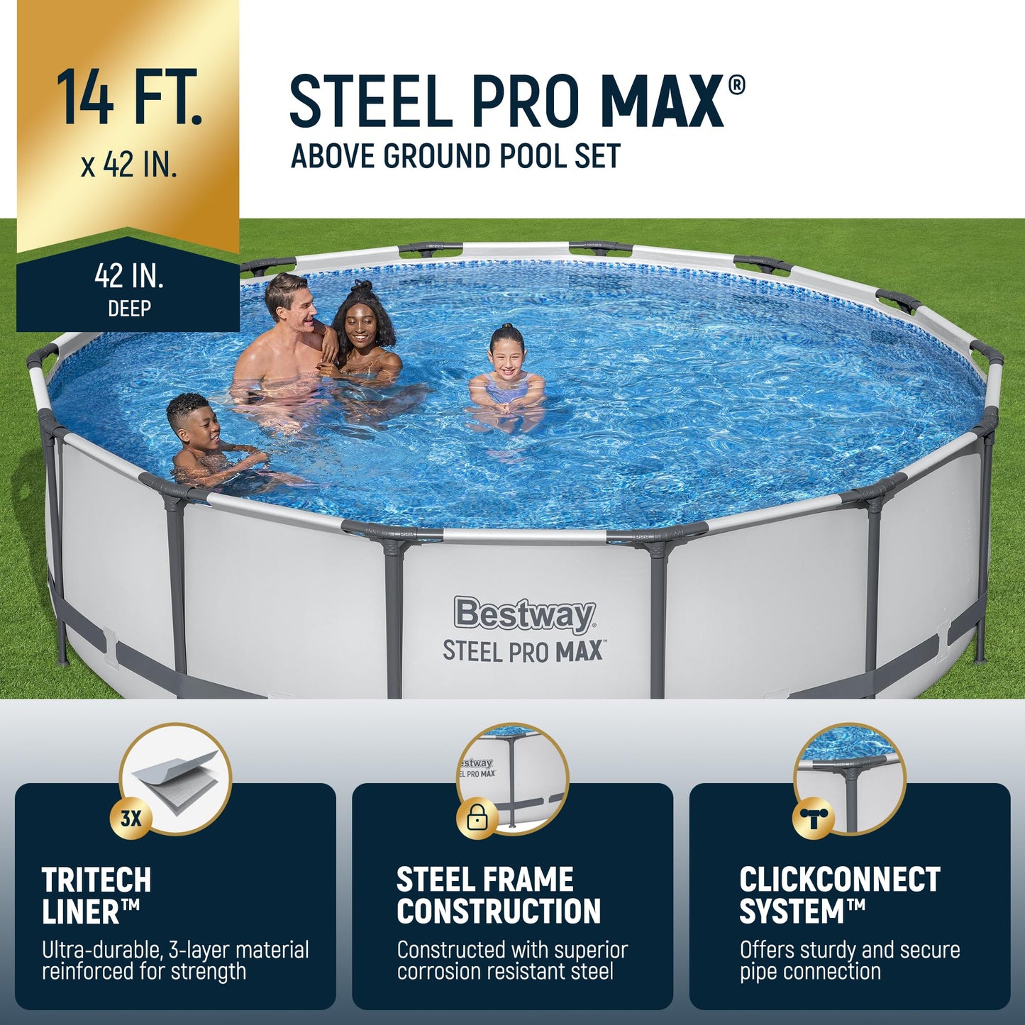 Bestway Steel Pro MAX 10 Foot x 30 Inch