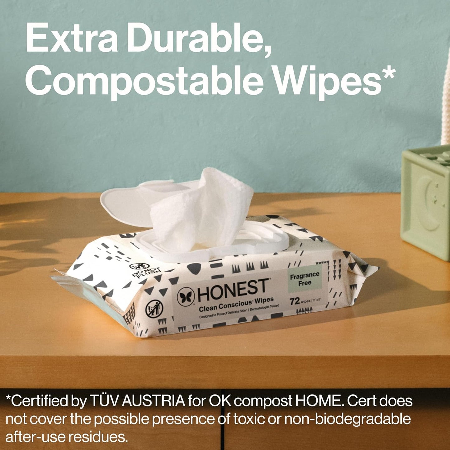 The Honest Company Clean Conscious Multi-Use Wipes, Unscented Hypoallergenic Baby Wipes