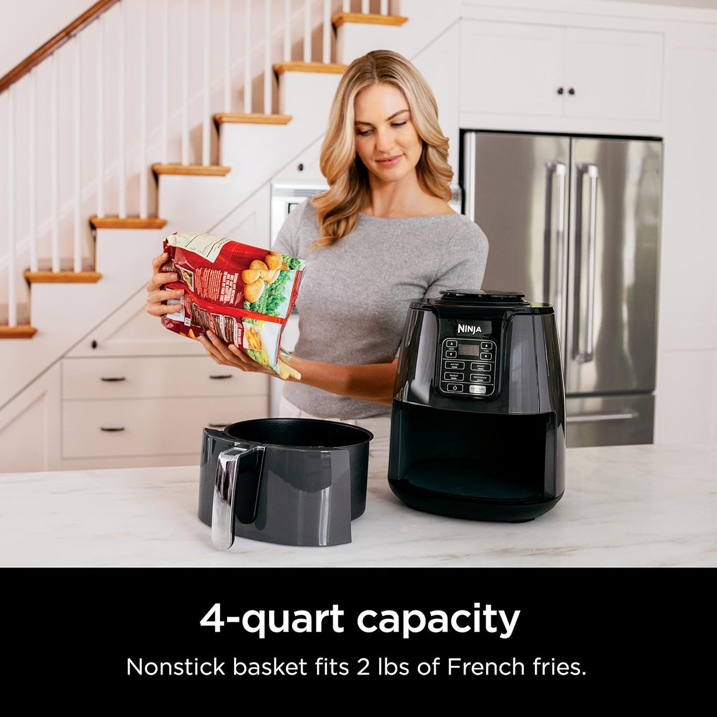 Ninja | Air Fryer | 6.5 QT Pro XL Capacity fits 9lbs
