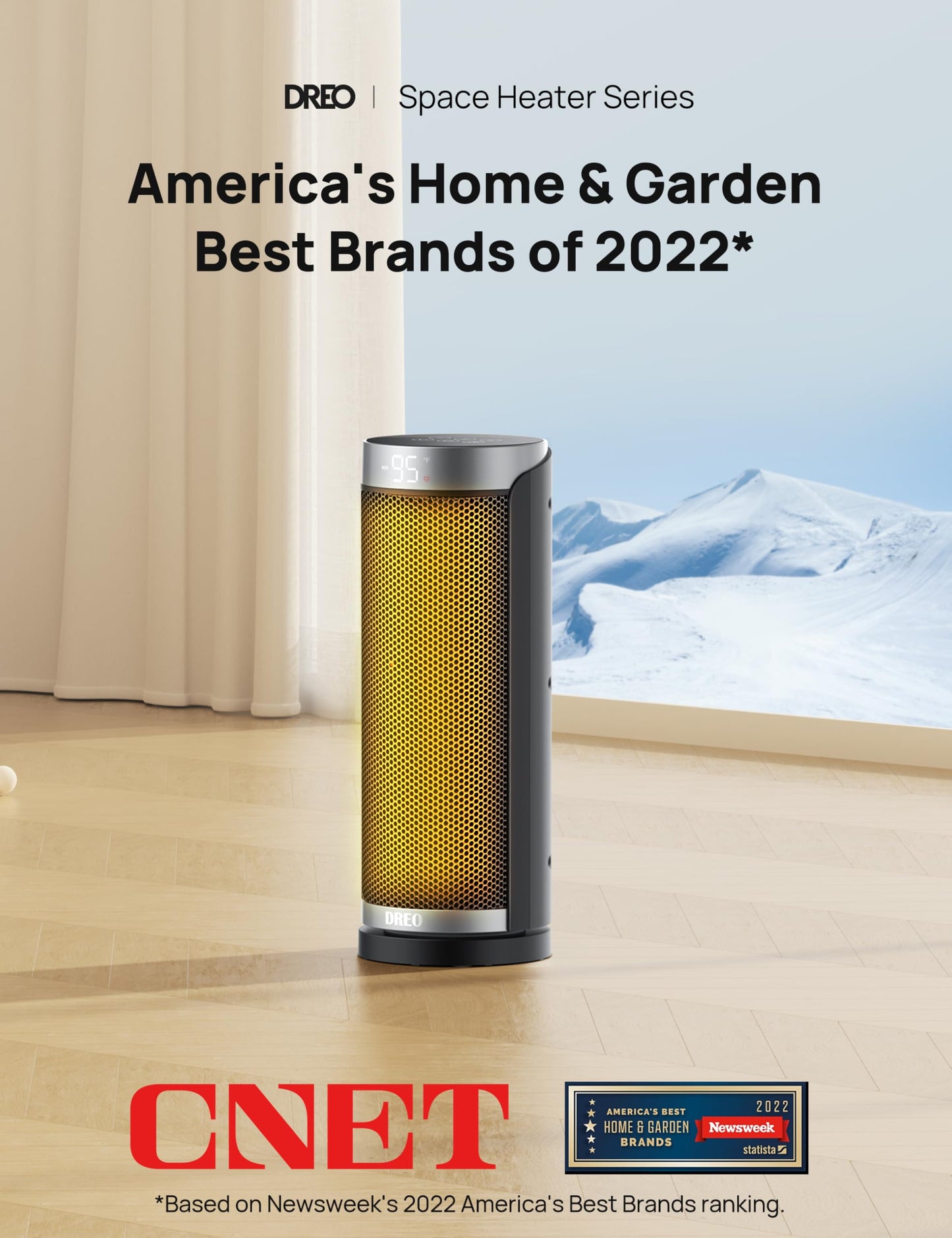 Dreo Space Heater, 1500W Electric Heaters for Indoor Use