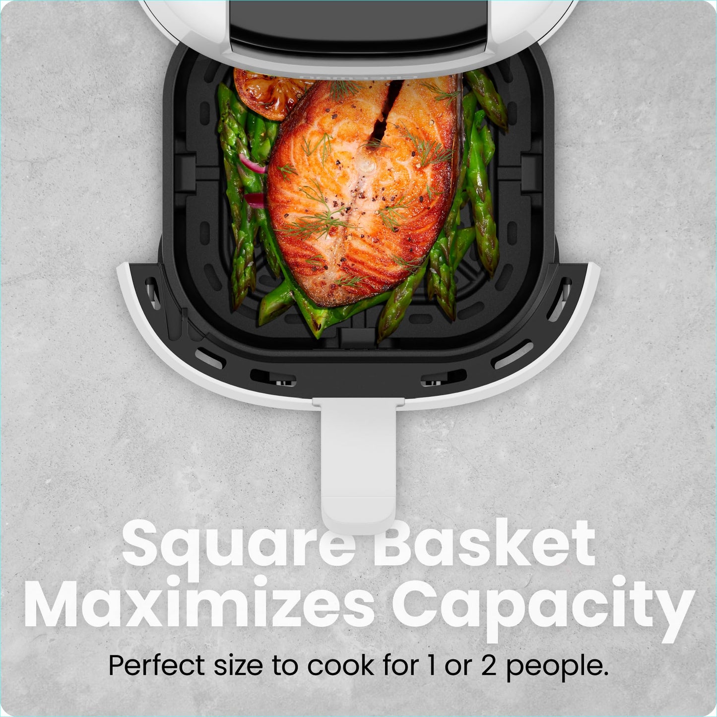 CHEFMAN 2 Qt Mini Air Fryer – Digital Space-Saving Compact Air Fryer with Nonstick and Dishwasher Safe Basket, Quick & Easy Meals in Minutes, Features Digital Timer and Shake Reminder – Black