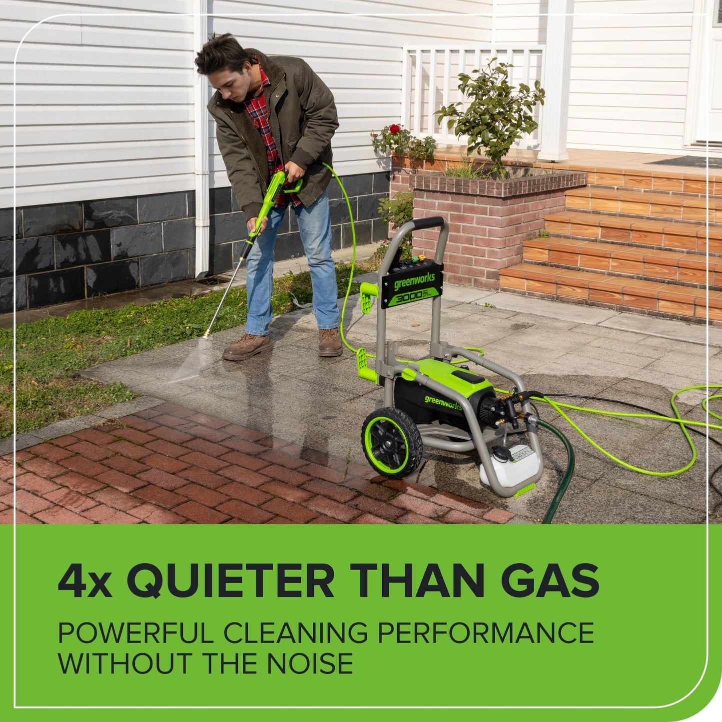 Greenworks Pro Brushless 3000 PSI (CSA Certified) 2.0 GPM Max / 1.1 GPM Electric Pressure