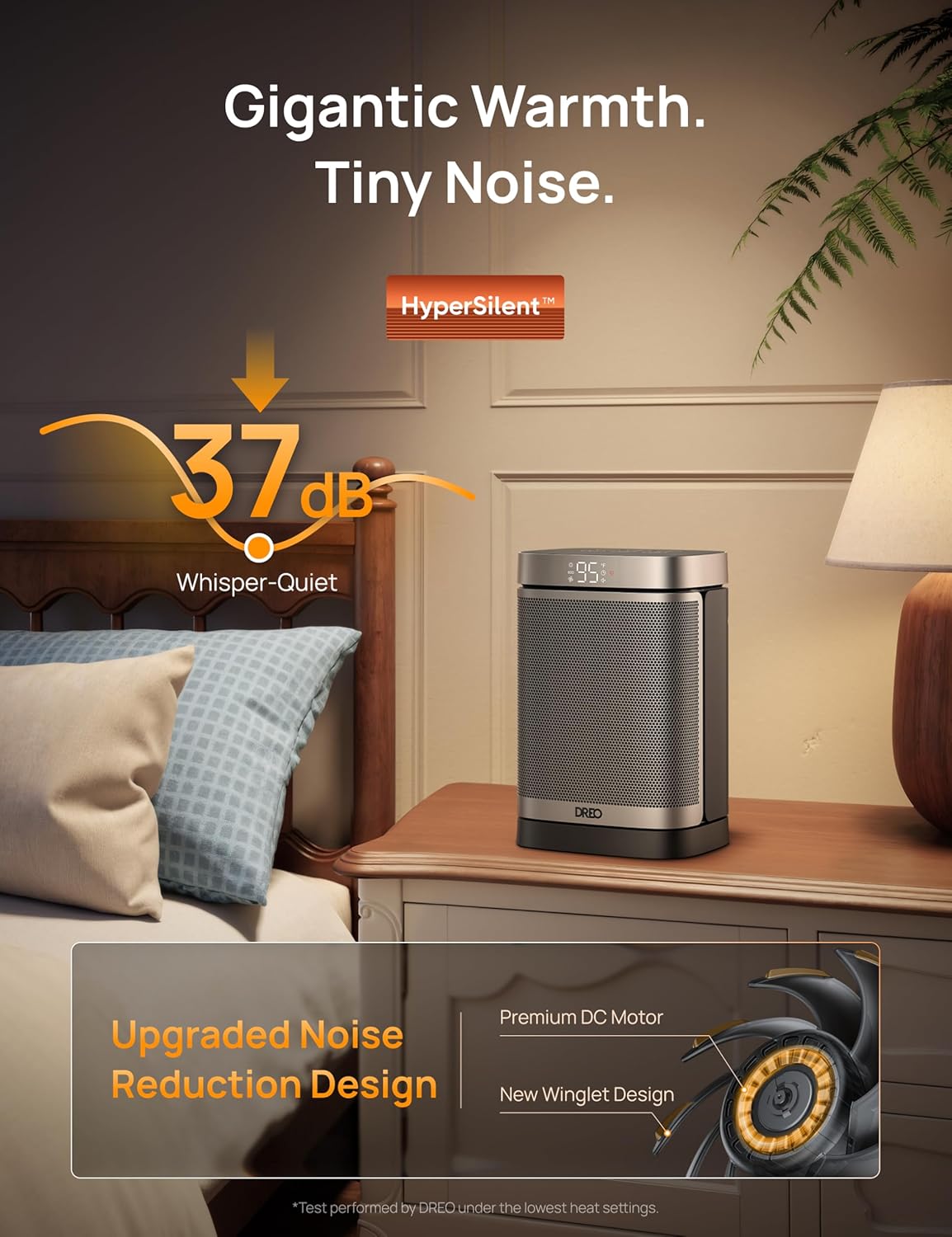 Dreo Space Heater, 1500W Portable Electric Heaters for Indoor Use