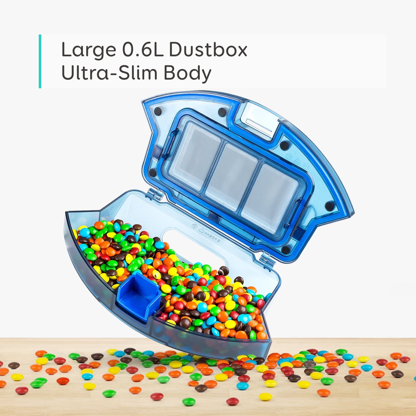 eufy C10 Robot Vacuum Self Emptying, 8 Weeks Hands Free, Advanced Smart Mapping with LiDAR Navigation, 2.85-Inch Slim Design, Powerful Suction, Edge Expansion Brush for Pet Hair, Carpet Detection