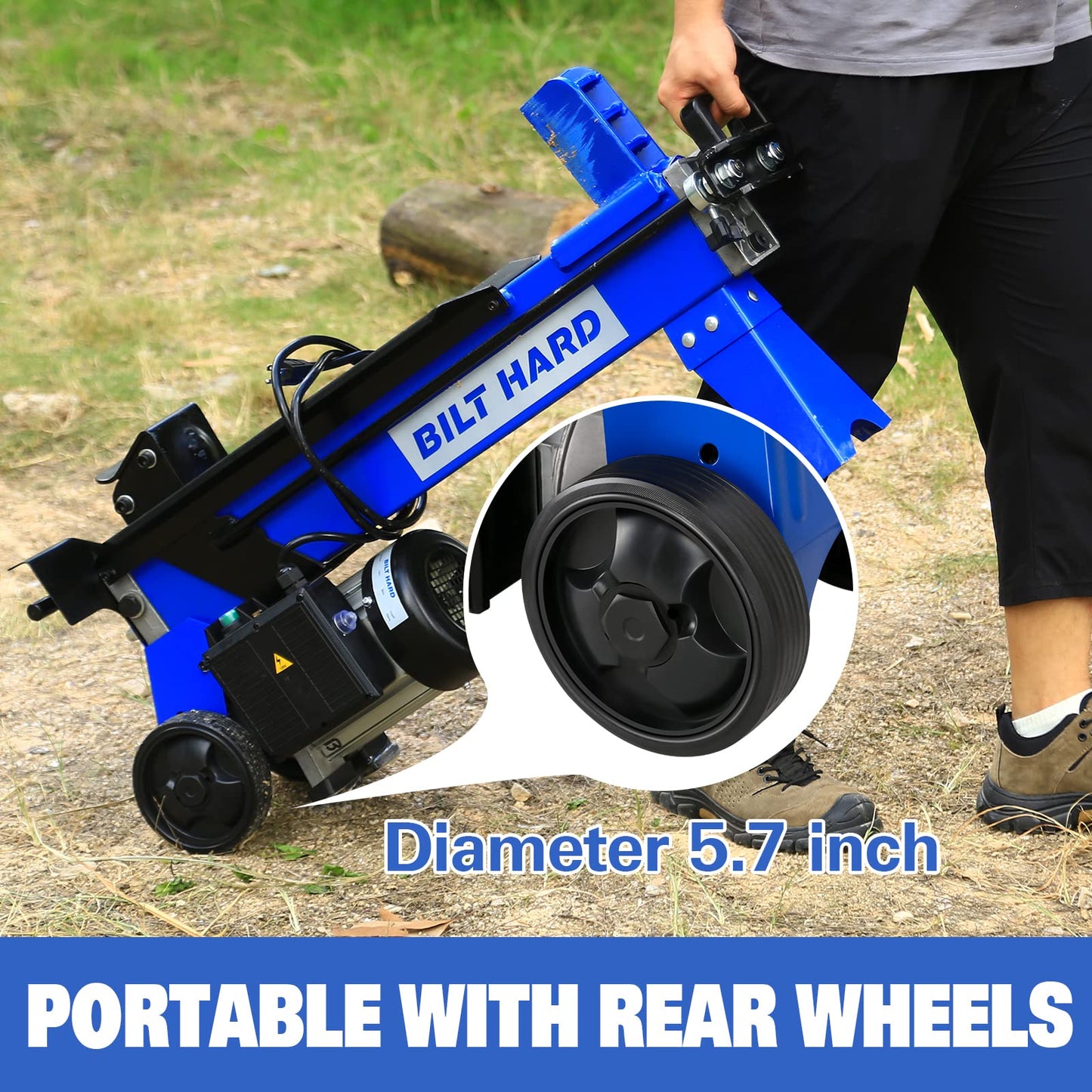 BILT HARD Log Splitter 6.5 Ton, Wood Splitter