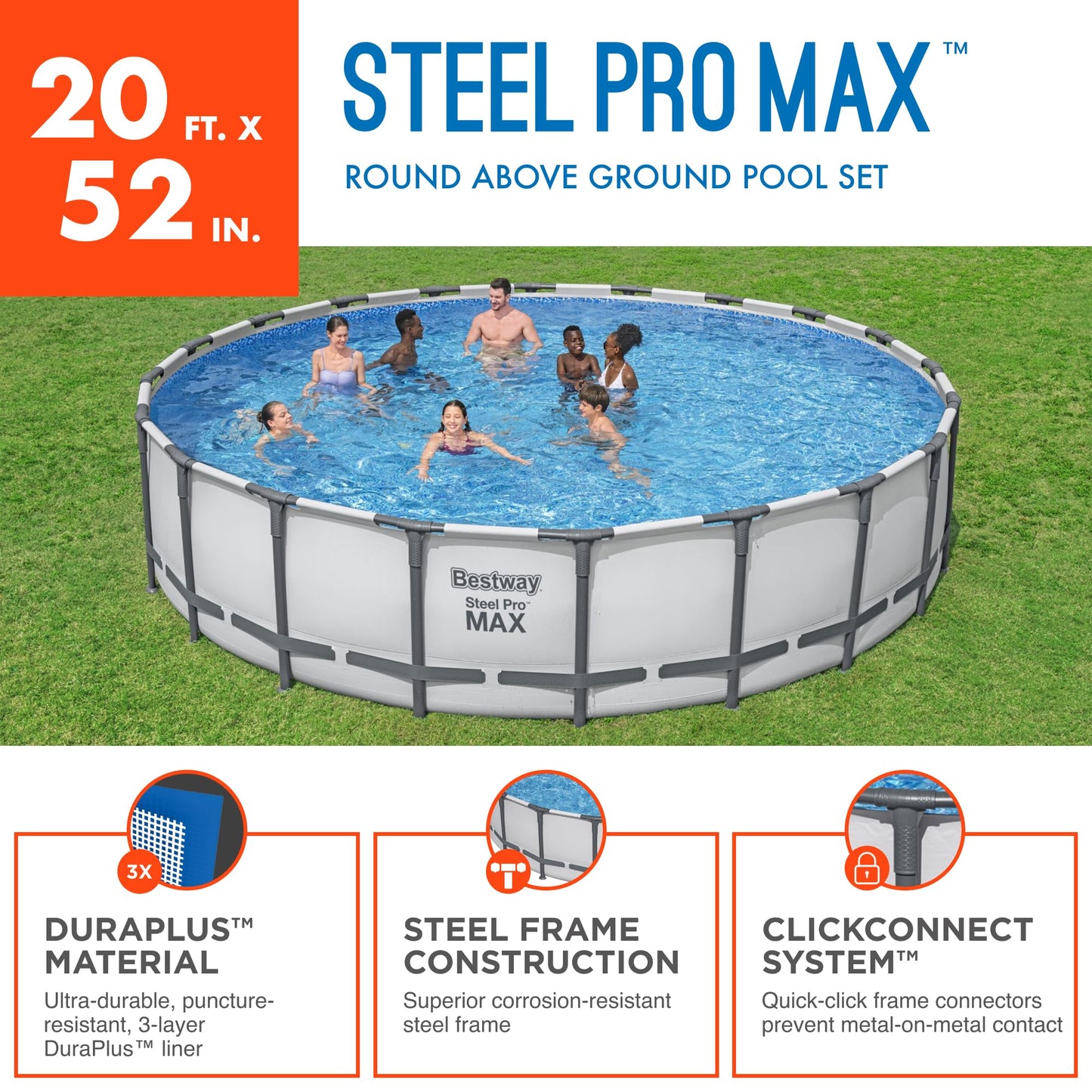 Bestway Steel Pro MAX 10 Foot x 30 Inch