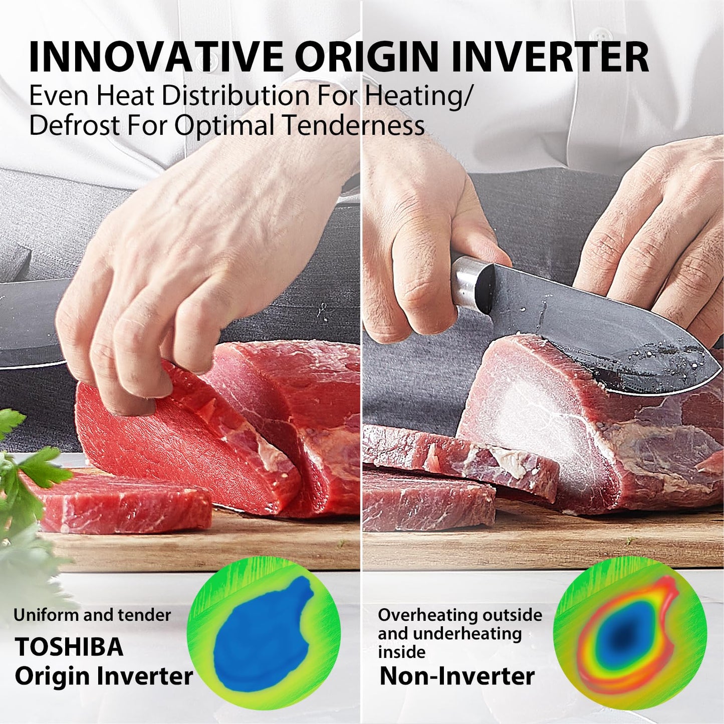 TOSHIBA EM131A5C-BS Countertop Microwave Ovens 1.2 Cu Ft, 12.4" Removable Turntable Smart Humidity Sensor 12 Auto Menus Mute Function ECO Mode Easy Clean Interior Black Color 1000W