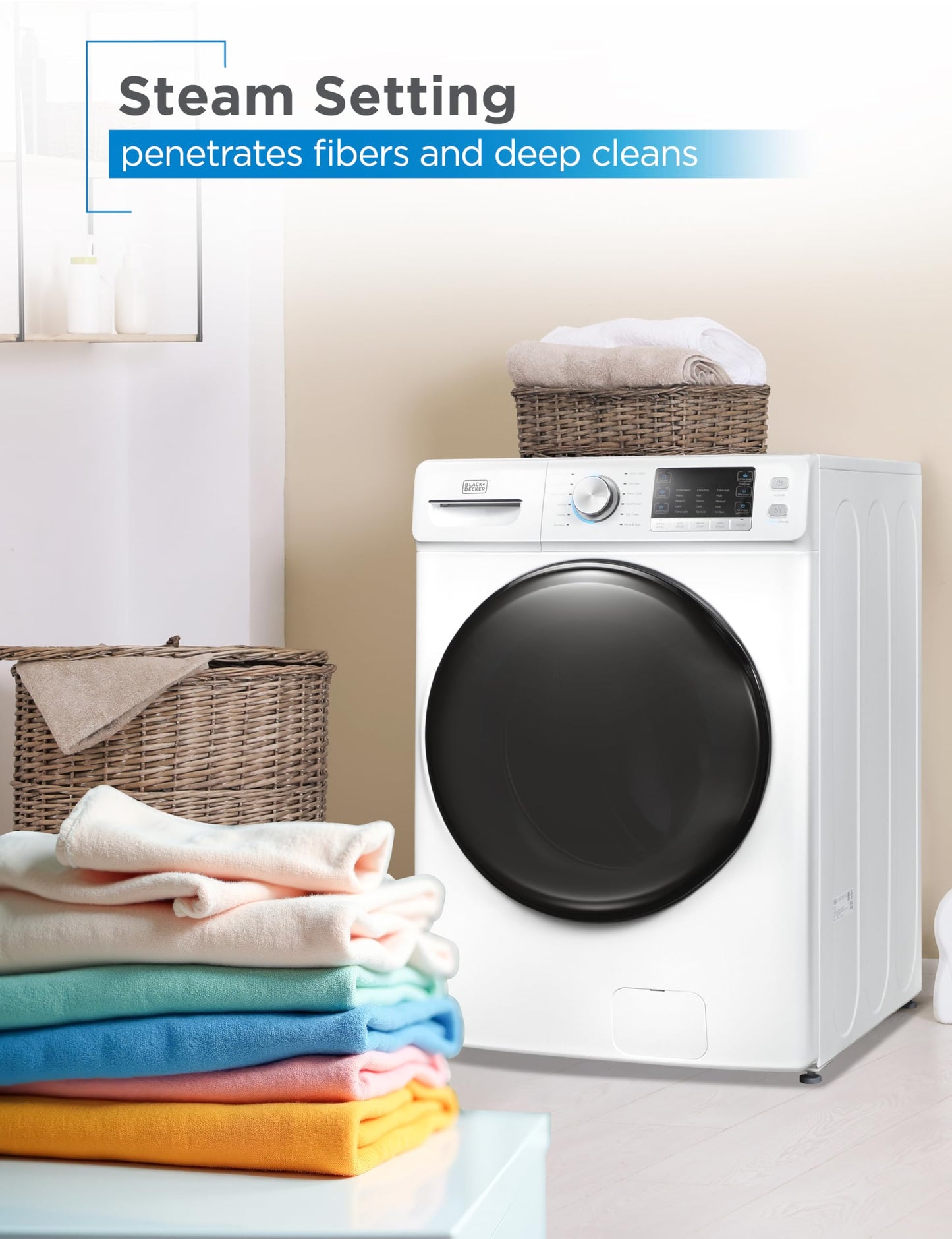 BLACK+DECKER 0.9 Cu. Ft. Portable Washer, 6.6 lb. Capacity Washing Machine