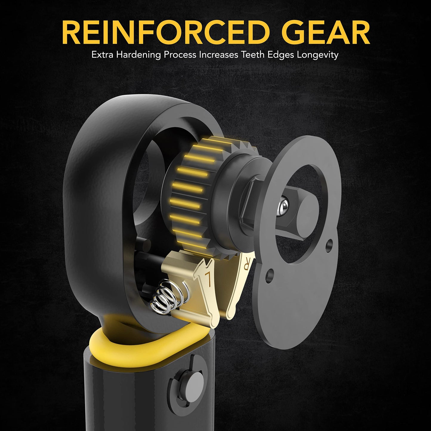 LEXIVON Torque Wrench 1/2-Inch Drive Click 10~150 Ft-Lb/13.6~203.5 Nm (LX-183)