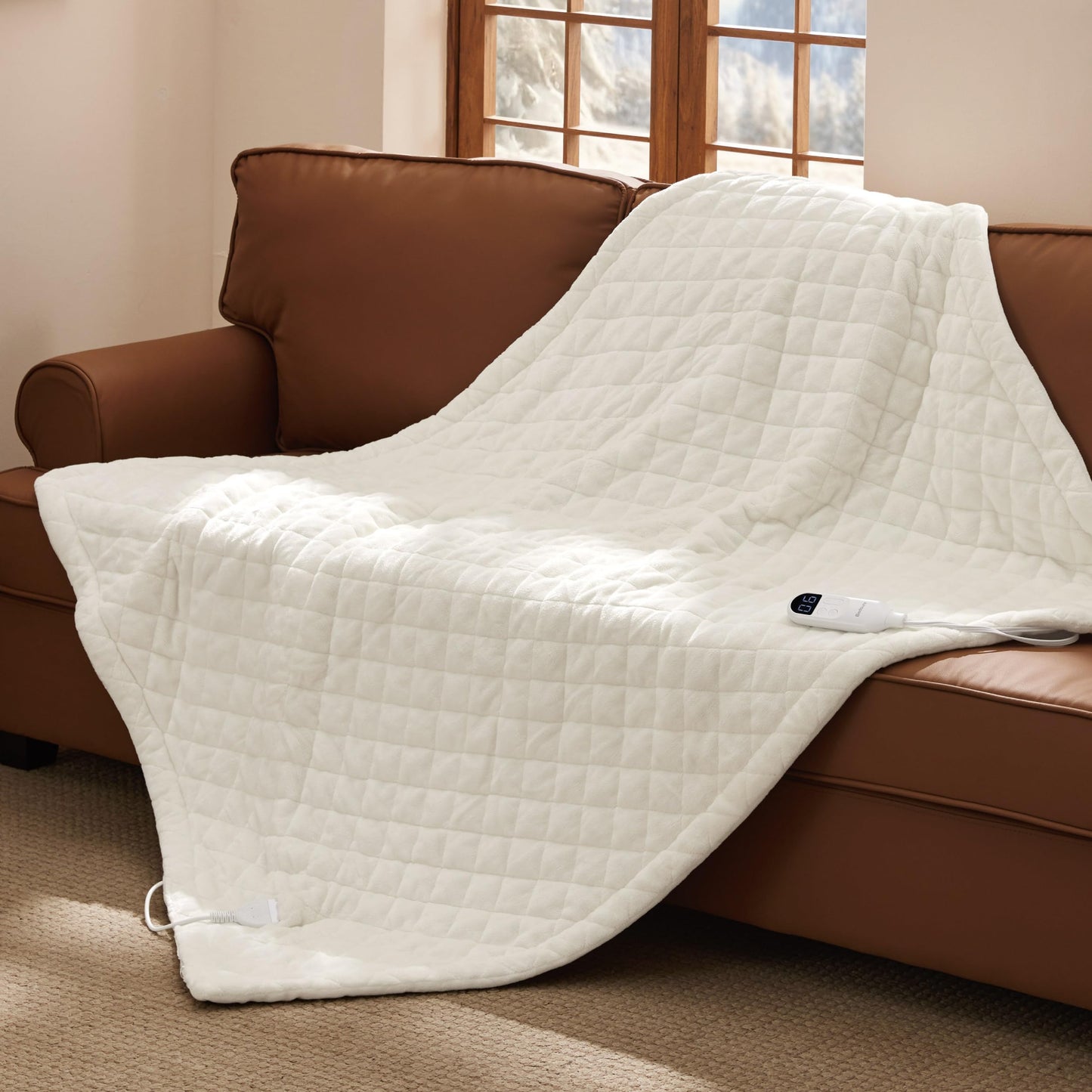 Bedsure Heated Blanket Throw Blanket
