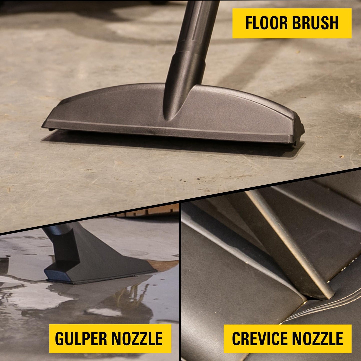 Stanley - SL18116P Wet/Dry Vacuum, 6 Gallon, 4 Horsepower Black