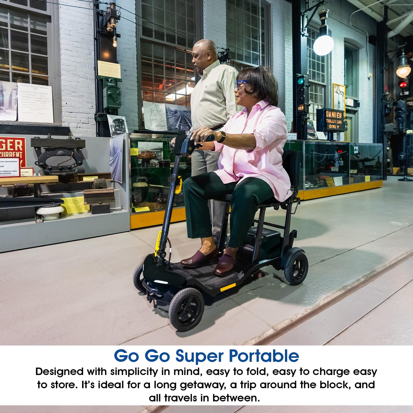 Pride Go Go Super Portable Scooter + Accessories, USA Made