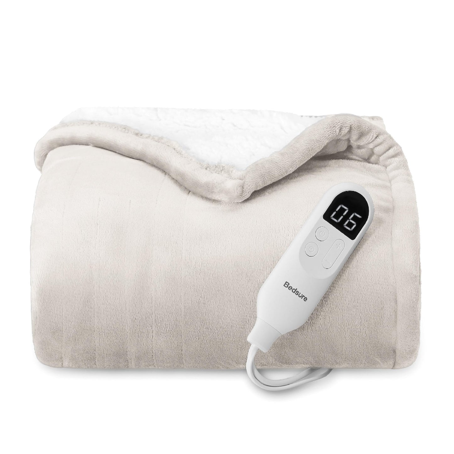 Bedsure Heated Blanket Throw Blanket