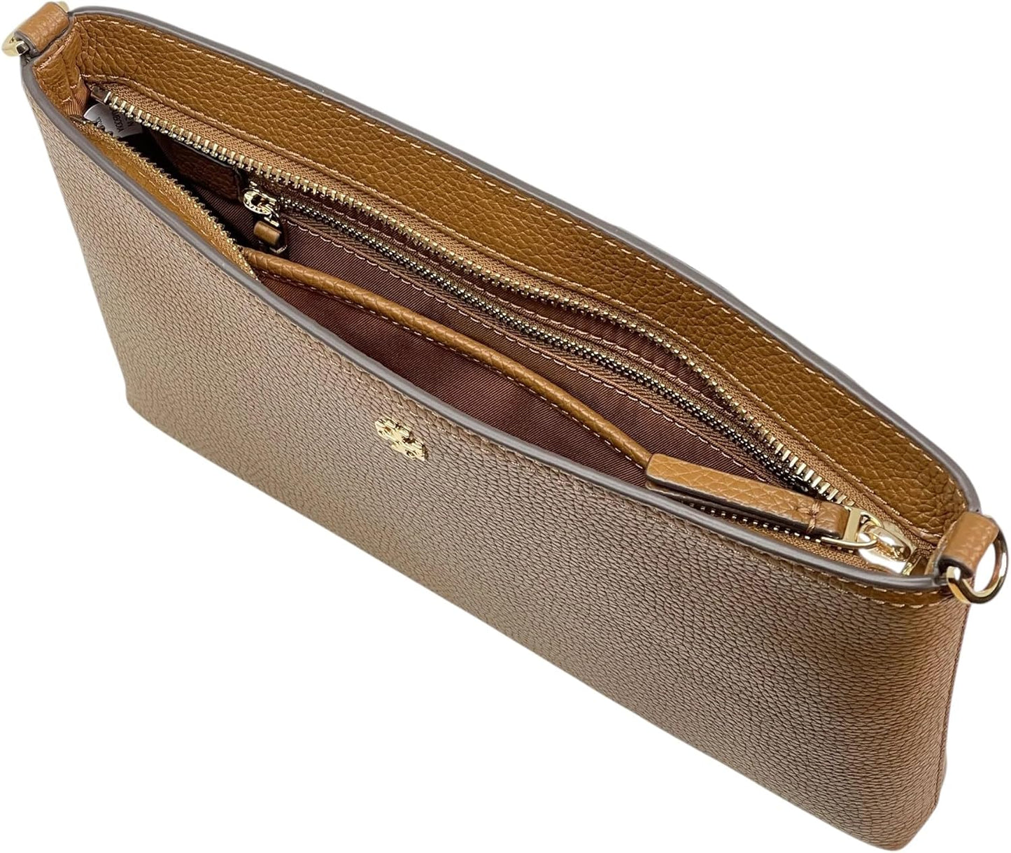 Tory Burch Womens 148314 Blake Swingpack Pebbled Leather Crossbody Shoulder Bag,