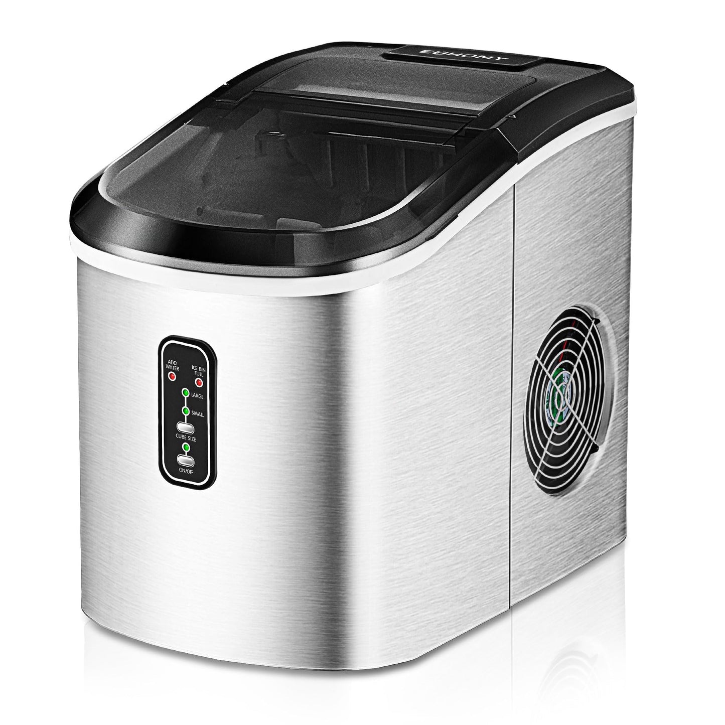 EUHOMY Nugget Ice Maker Countertop with Handle