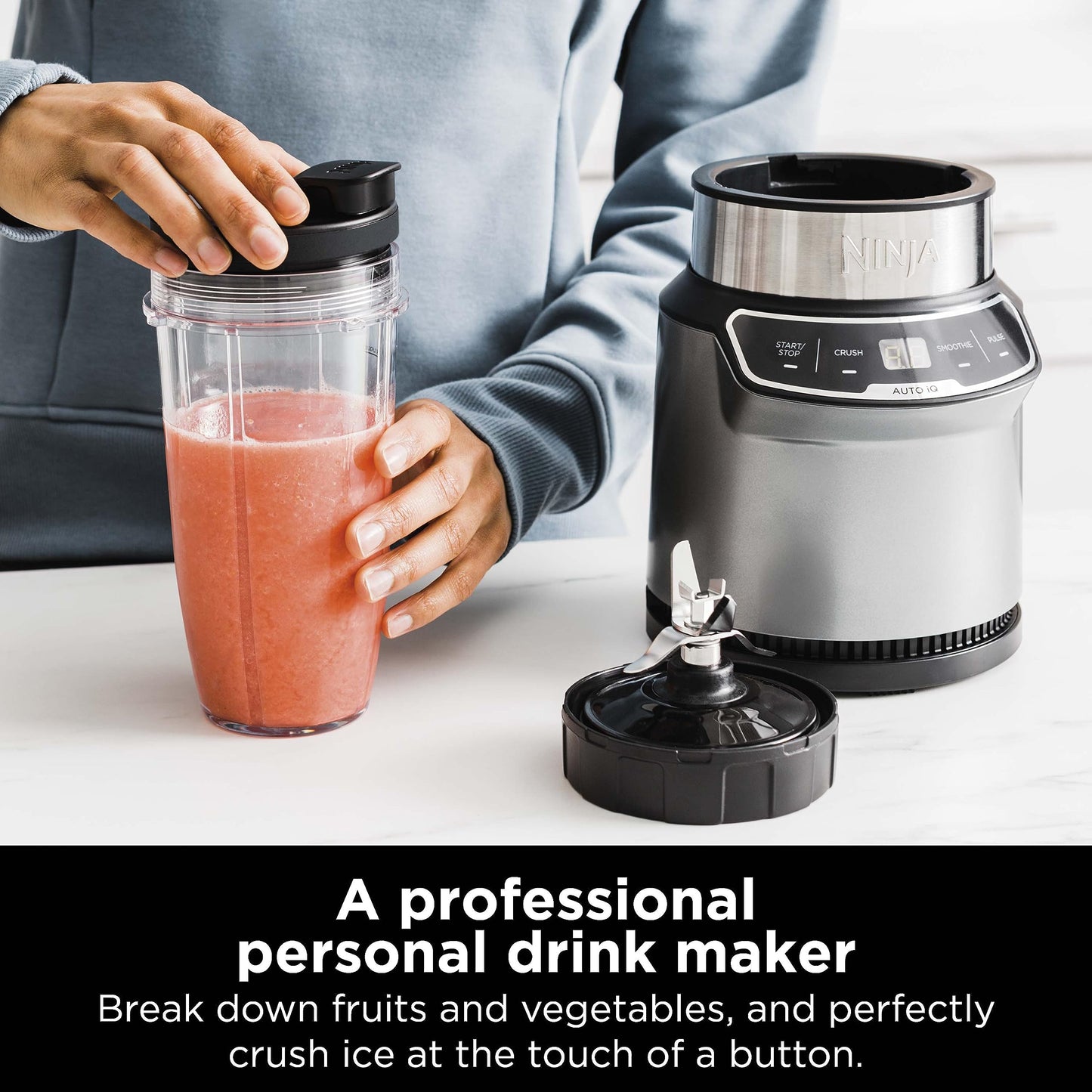 Ninja | Blender | Nutri Pro | For Smoothies, Salsa, Shakes and Frozen Drinks