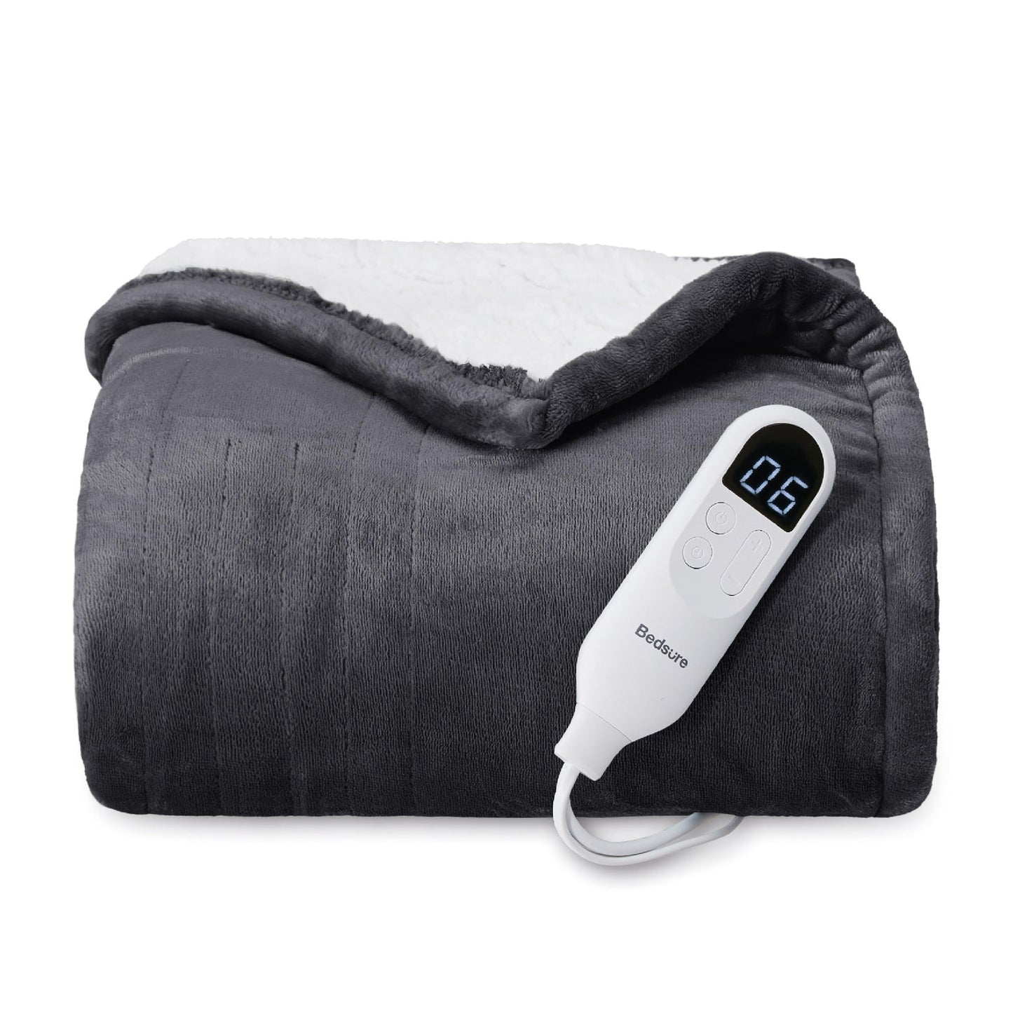 Bedsure Heated Blanket Throw Blanket