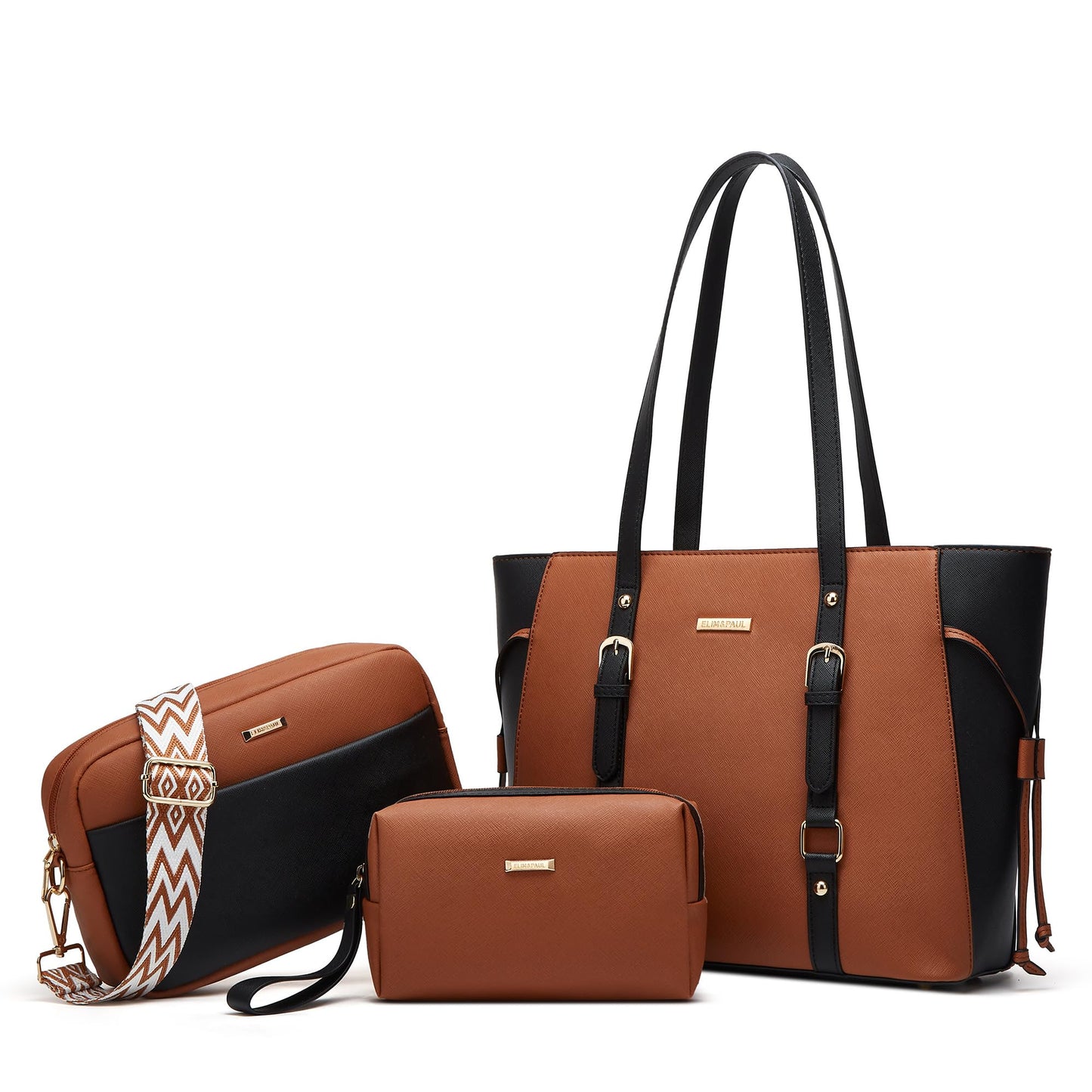 Women Fashion Synthetic Leather Handbags Set 4pcs