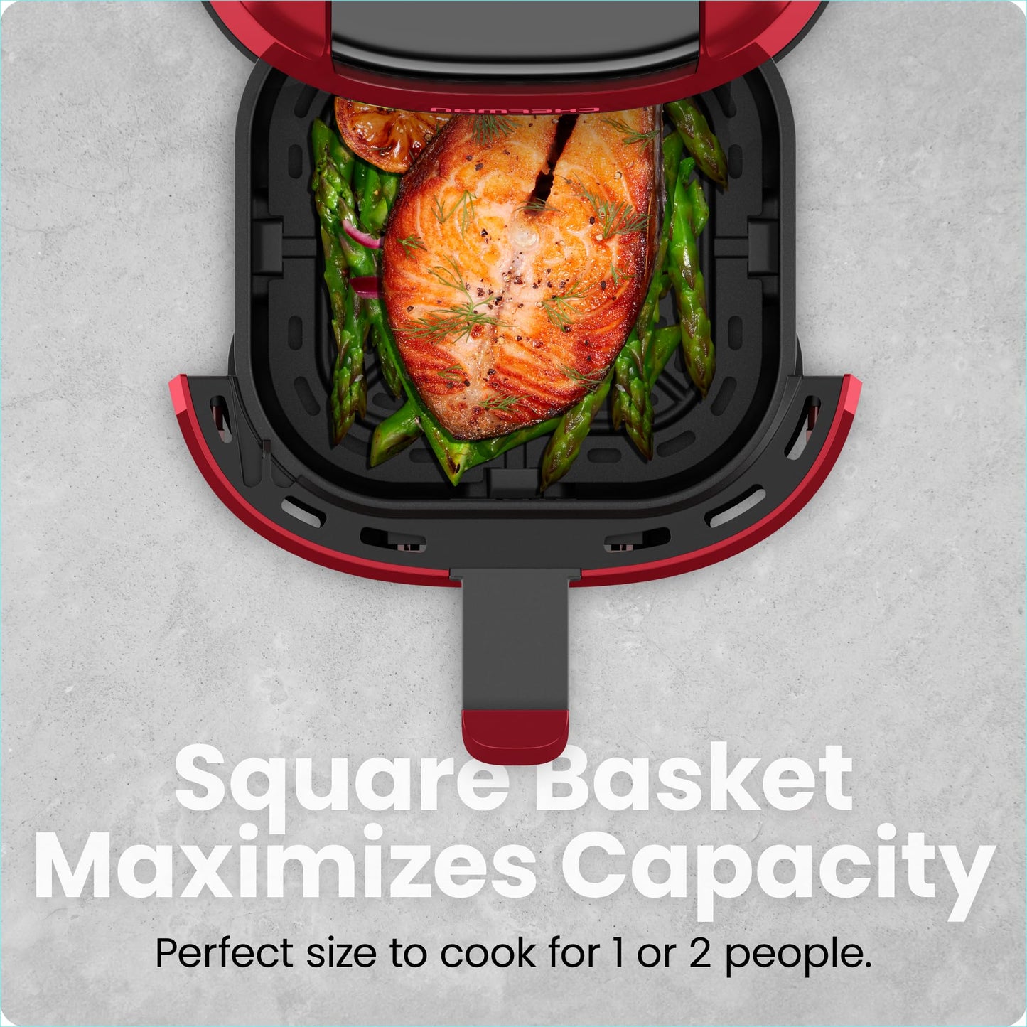 CHEFMAN 2 Qt Mini Air Fryer – Digital Space-Saving Compact Air Fryer with Nonstick and Dishwasher Safe Basket, Quick & Easy Meals in Minutes, Features Digital Timer and Shake Reminder – Black