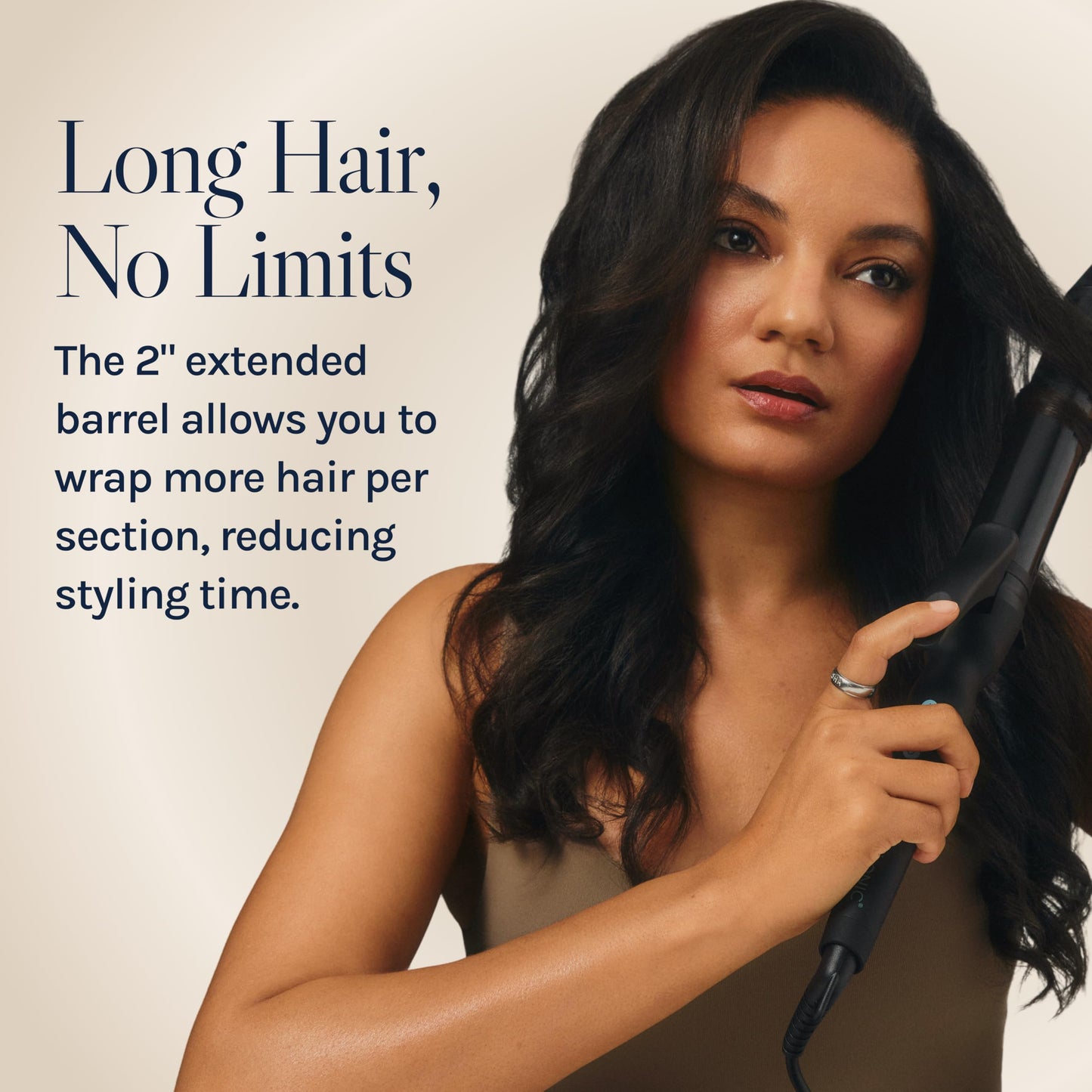 Bio Ionic Long Barrel Styler,Curling Iron with Moisture Heat Technology & NanoIonic MX, Verstatile Curling Wand