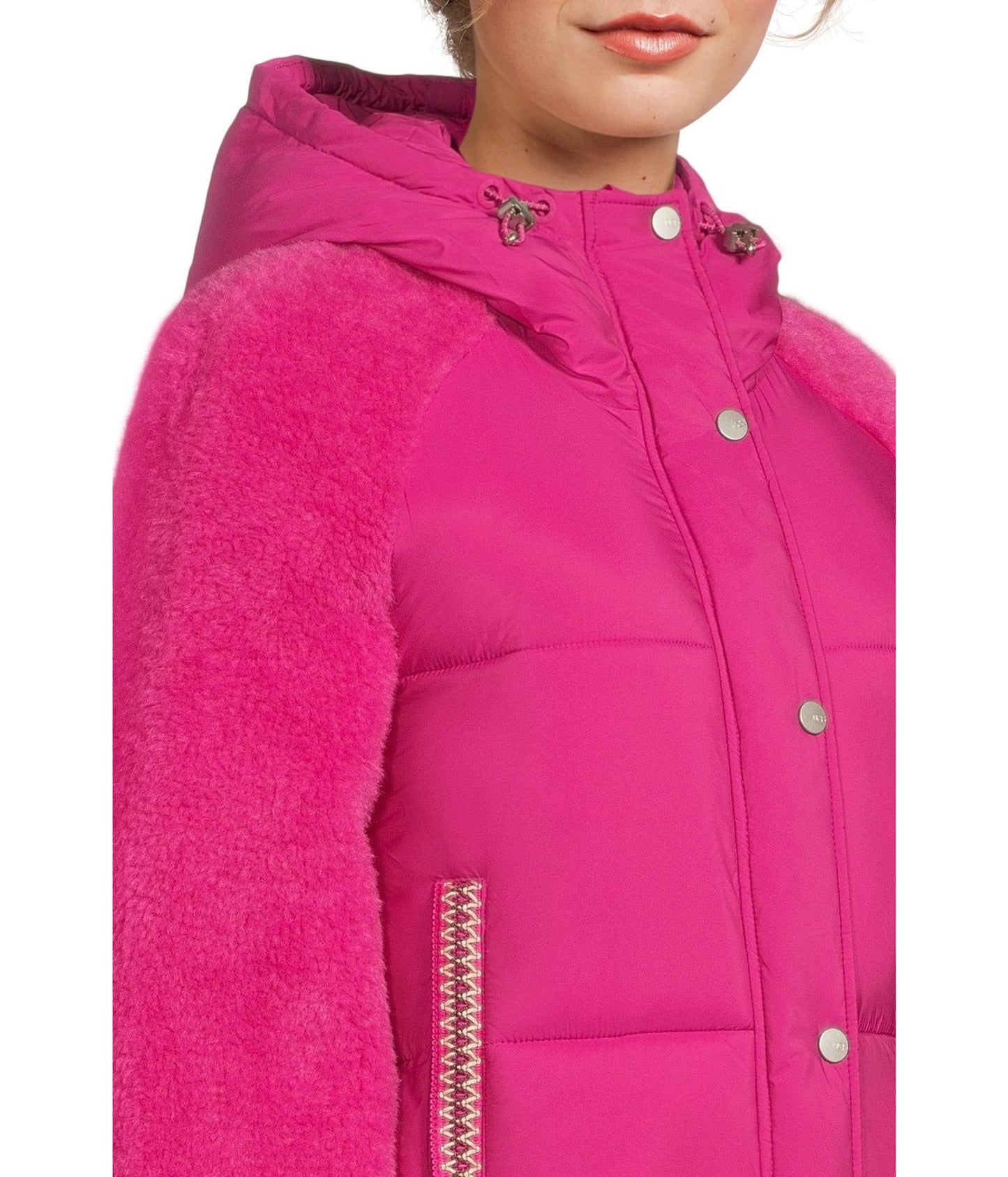 UGG womens Mykah Uggbraid Puffer Jacket
