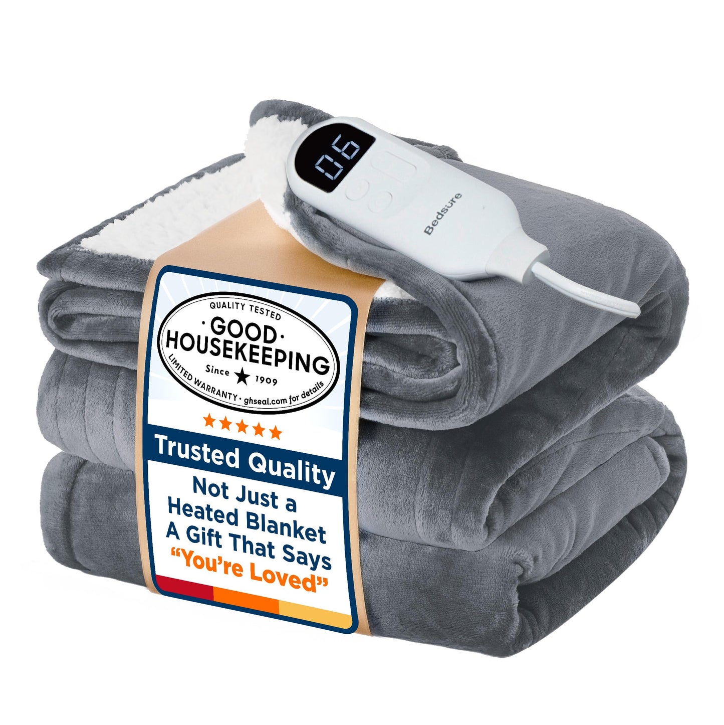 Bedsure Heated Blanket Throw Blanket