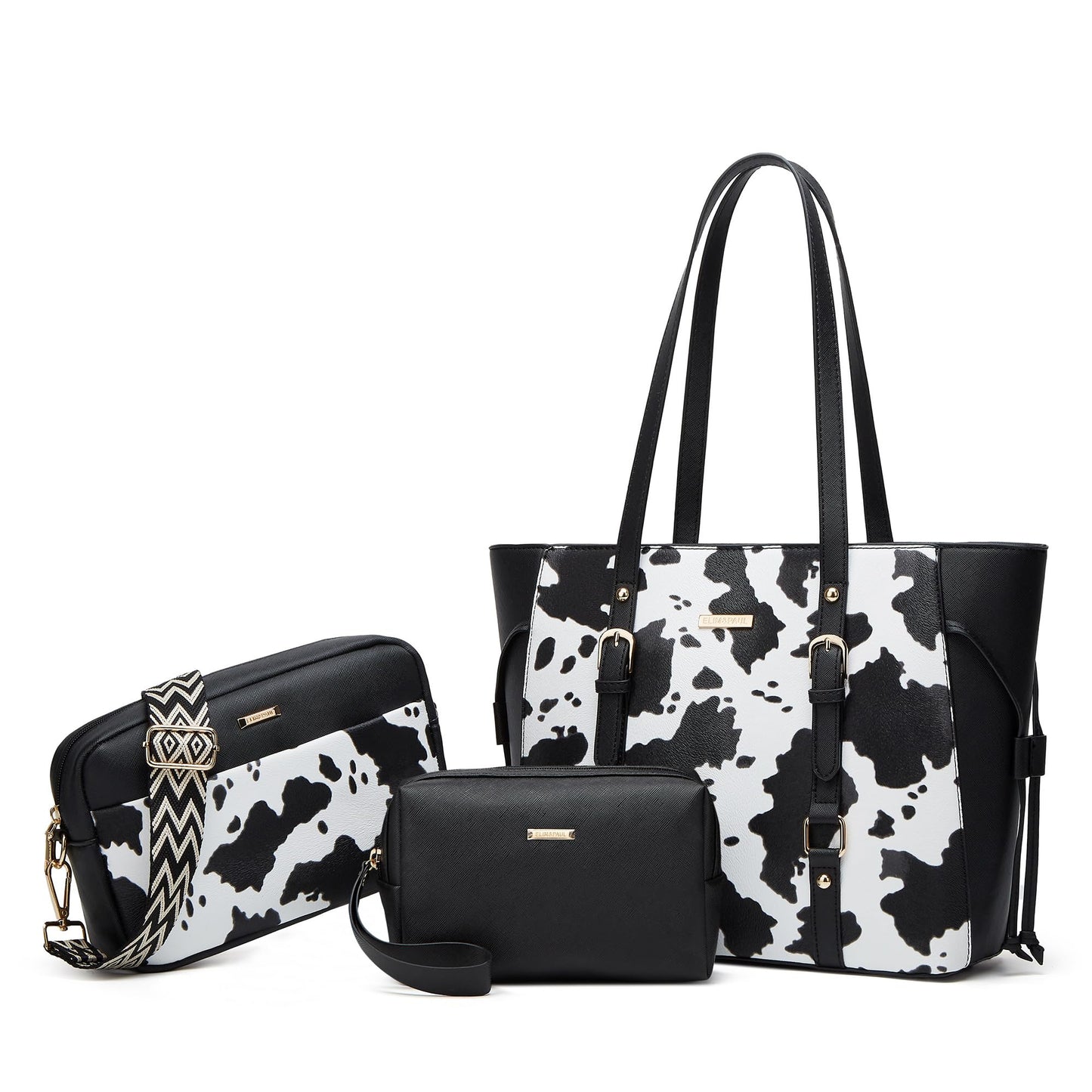 Women Fashion Synthetic Leather Handbags Set 4pcs