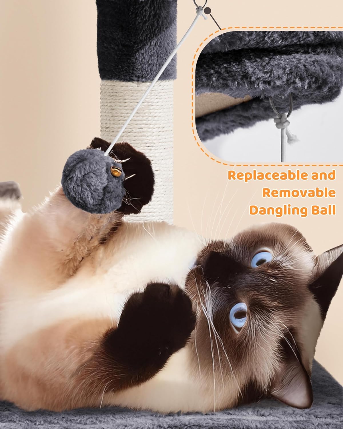 Yaheetech Large Multi-Level Cat Tree, 63 Inches Tall