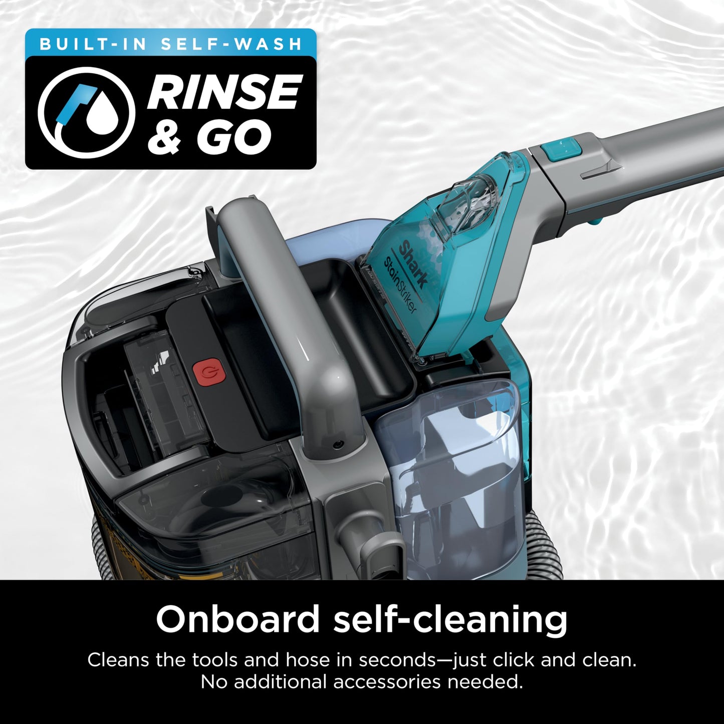 Shark StainStriker Portable Carpet, Upholstery & Area Rug Cleaner with Pet Mess Tool, Stain & Odor Remover, Perfect for Car Interiors, Includes 3 Cleaning Tools & Cleaning Solution, White, PX201