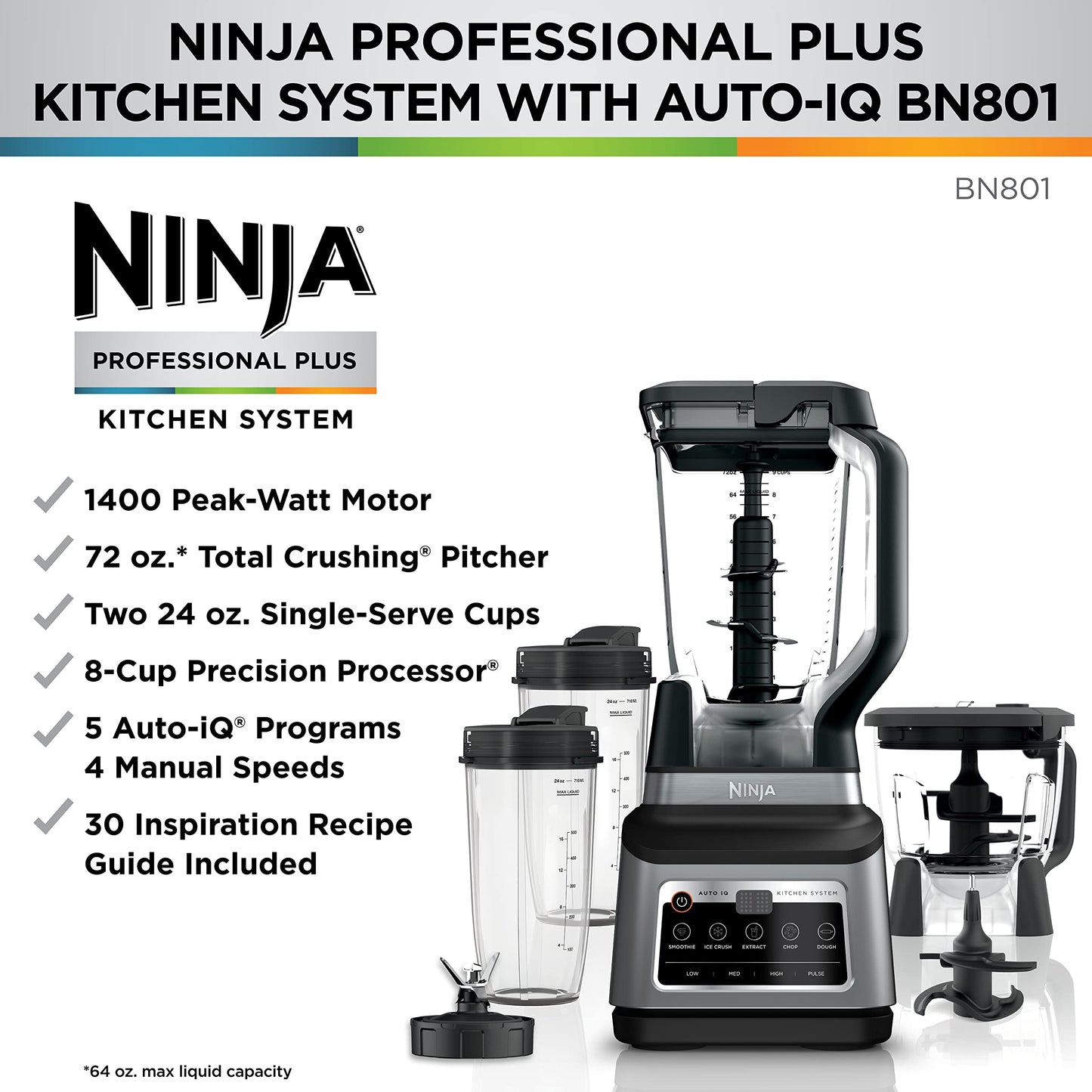 Ninja BL660 Professional Compact Smoothie & Food Processing Blender