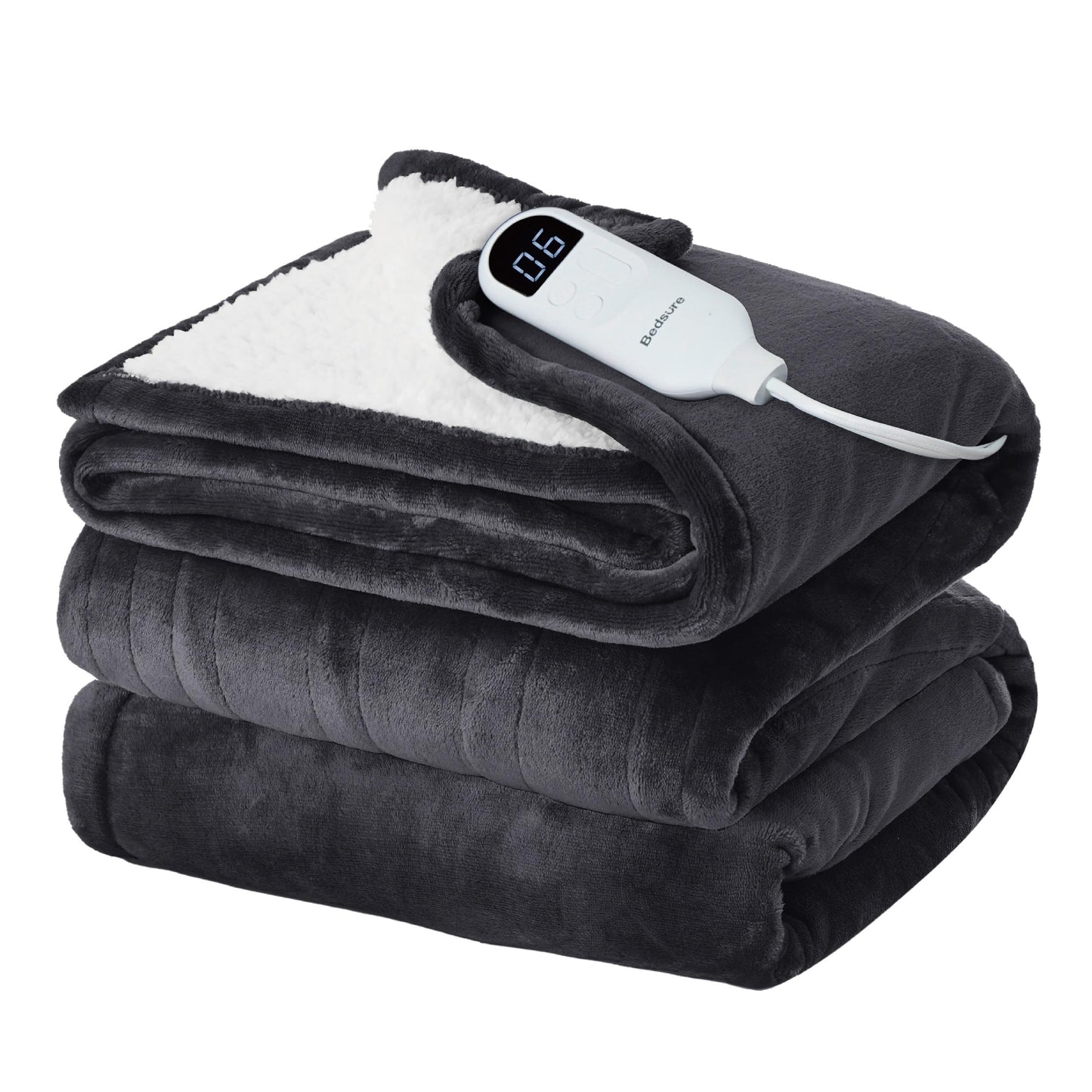 Bedsure Heated Blanket Throw Blanket
