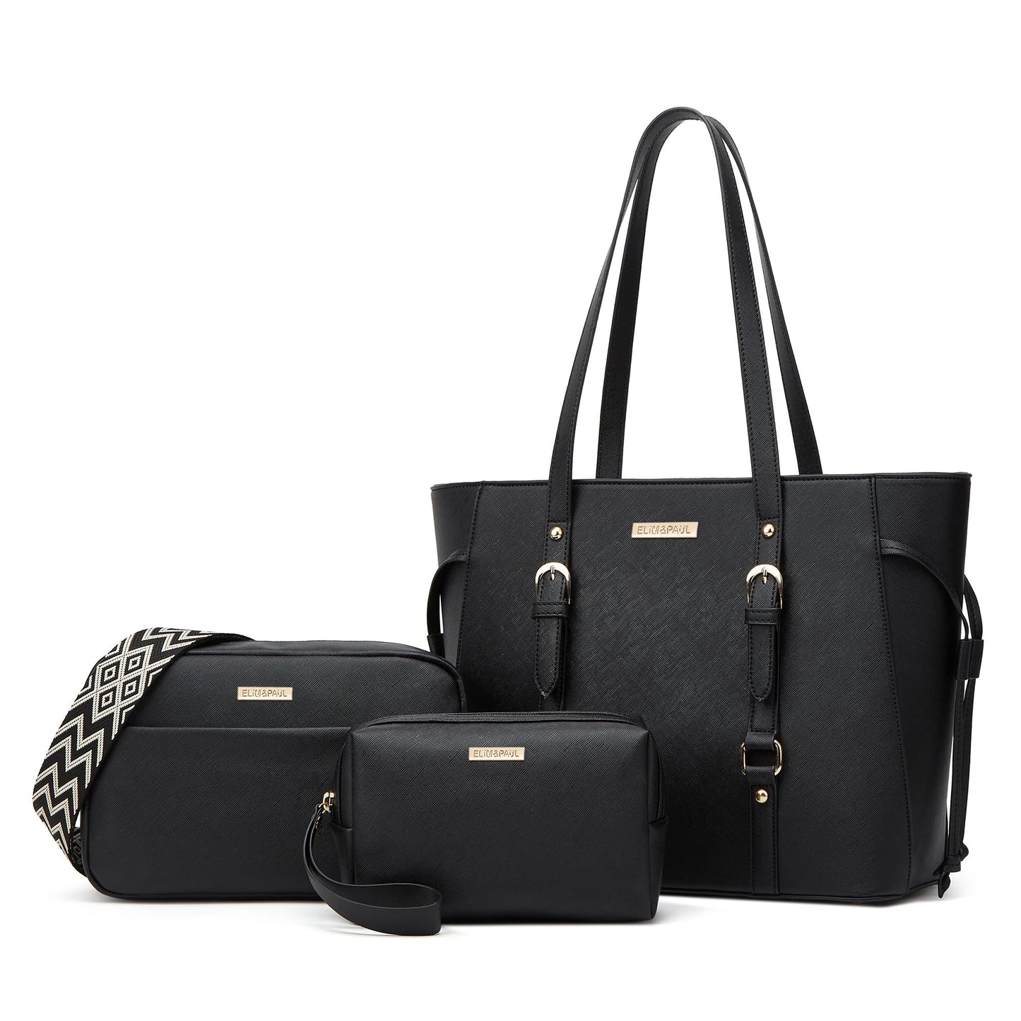 Women Fashion Synthetic Leather Handbags Set 4pcs