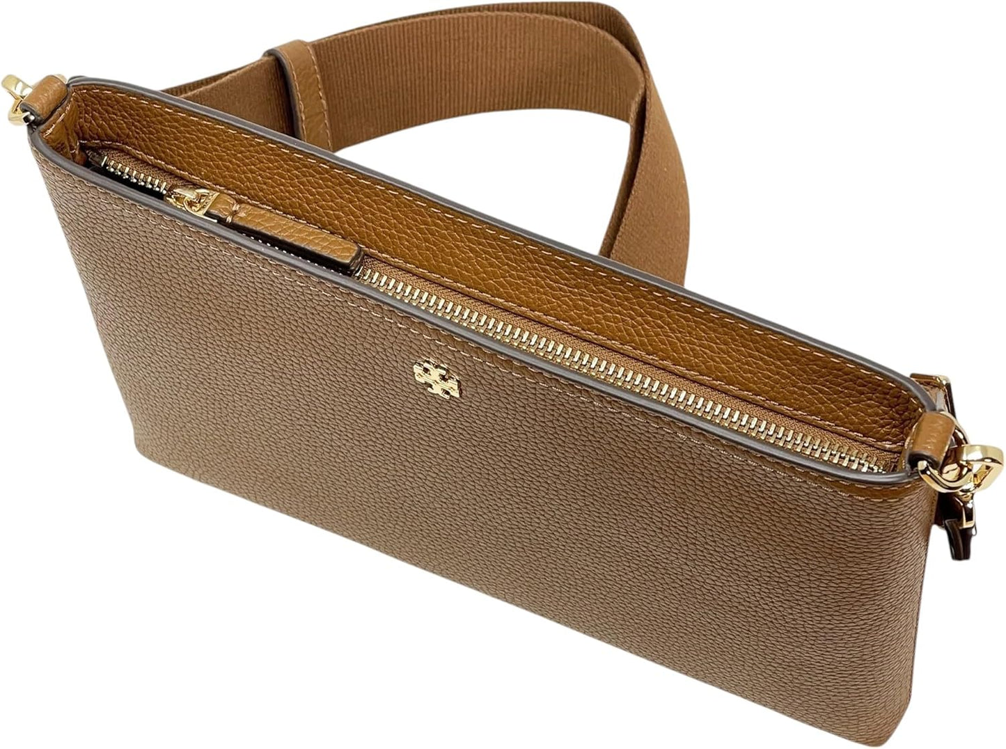 Tory Burch Womens 148314 Blake Swingpack Pebbled Leather Crossbody Shoulder Bag,