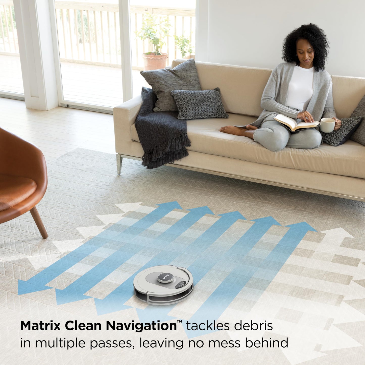 Shark AI Ultra Voice Control Robot Vacuum with Matrix Clean Navigation, Home Mapping, 60-Day Capacity, XL Self-Empty Base for Homes with Pets, Carpet & Hard Floors, Cool Grey