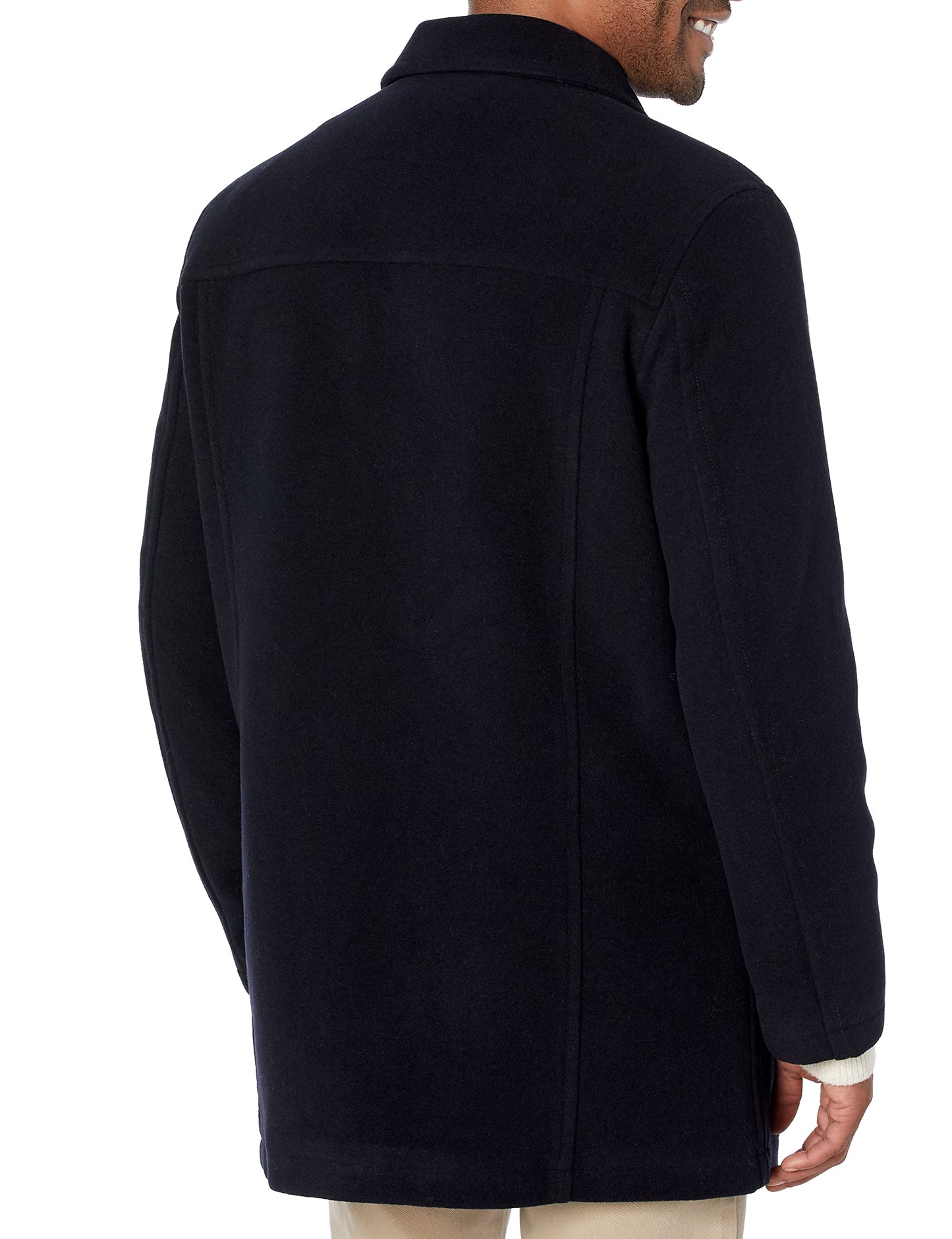 Cole Haan Men's Wool Plush Car Coat