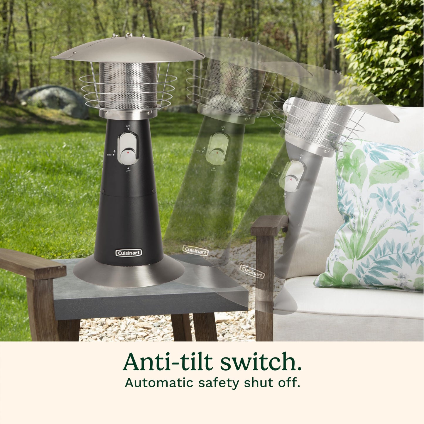 Cuisinart Portable Tabletop Patio Heater, 11,000 BTU Outdoor Propane Heater