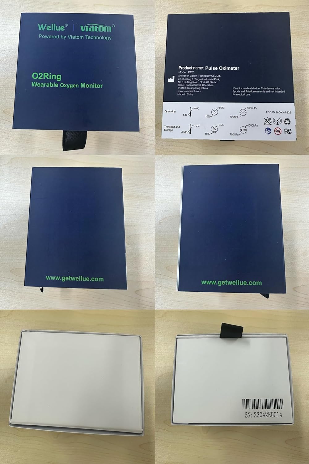 Wellue O2Ring Oxygen Monitor with Vibration Reminder