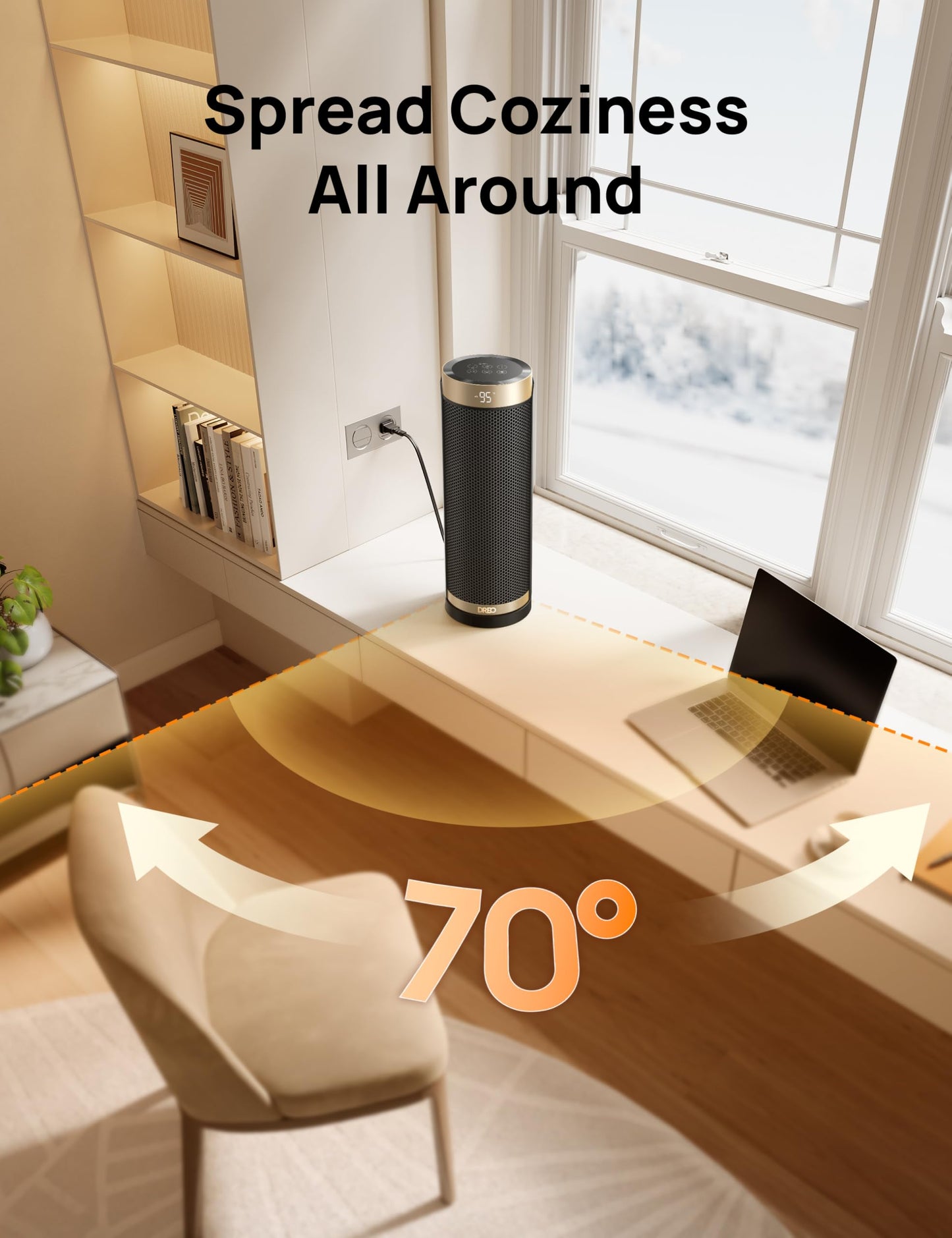 Dreo Space Heater, 1500W Electric Heaters for Indoor Use