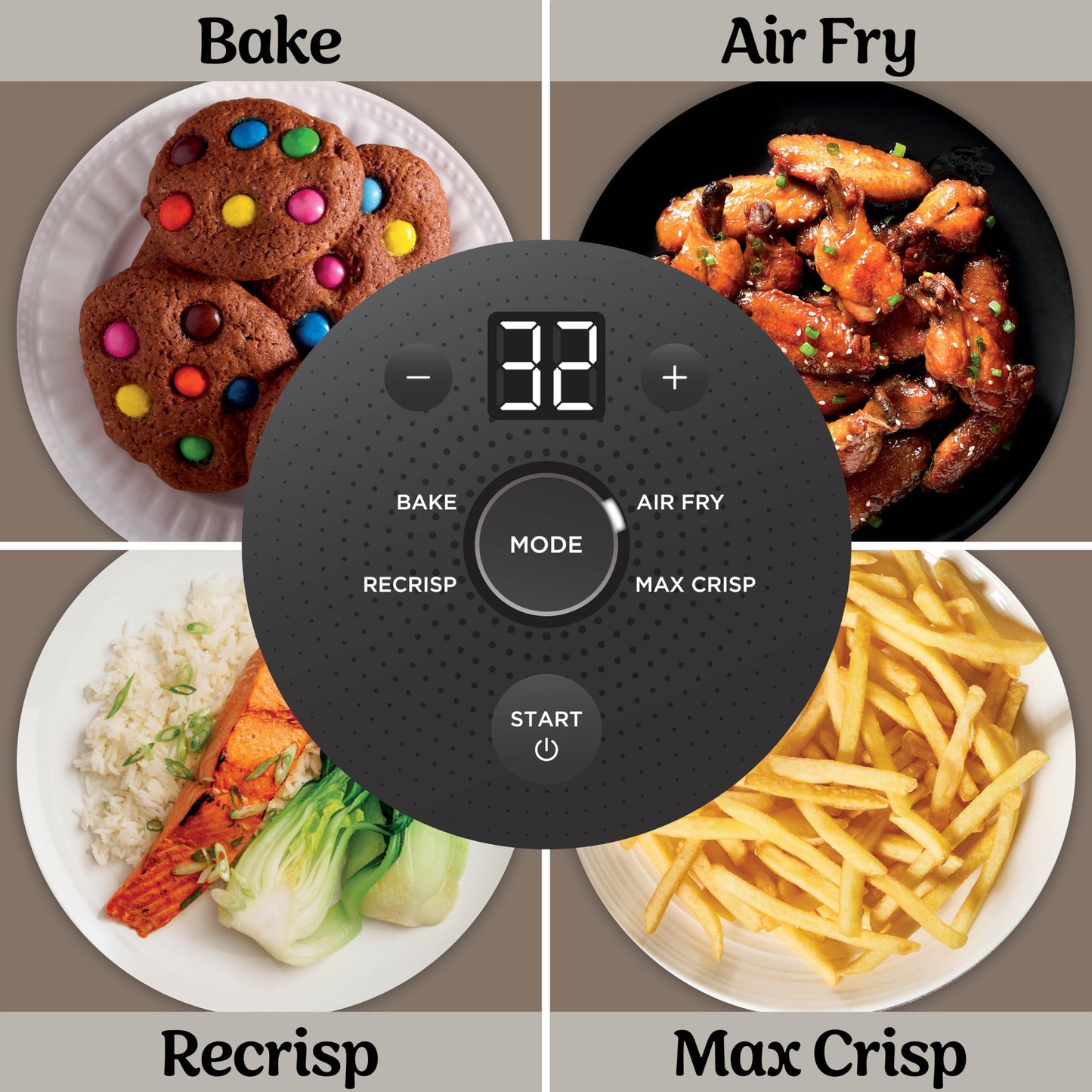 Ninja Crispi Air Fryer, Microwave, Freezer & Dishwasher Safe, Non Toxic Glass Portable Cooking System, 4 QT & 6 Cup Glass Containers with Storage Lids, Easy Meals, Air Fry, Bake, Stone, FN101ST