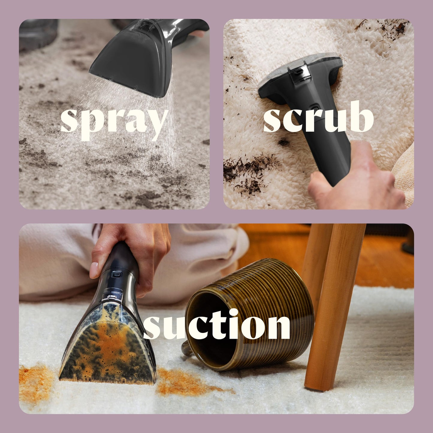 BISSELL Little Green Mini Portable Carpet and Upholstery Deep Cleaner, Car/Auto Detailer, with HydroRinse Self-Cleaning Tool and 4" Tough Stain Tool, Tea Green, 4075