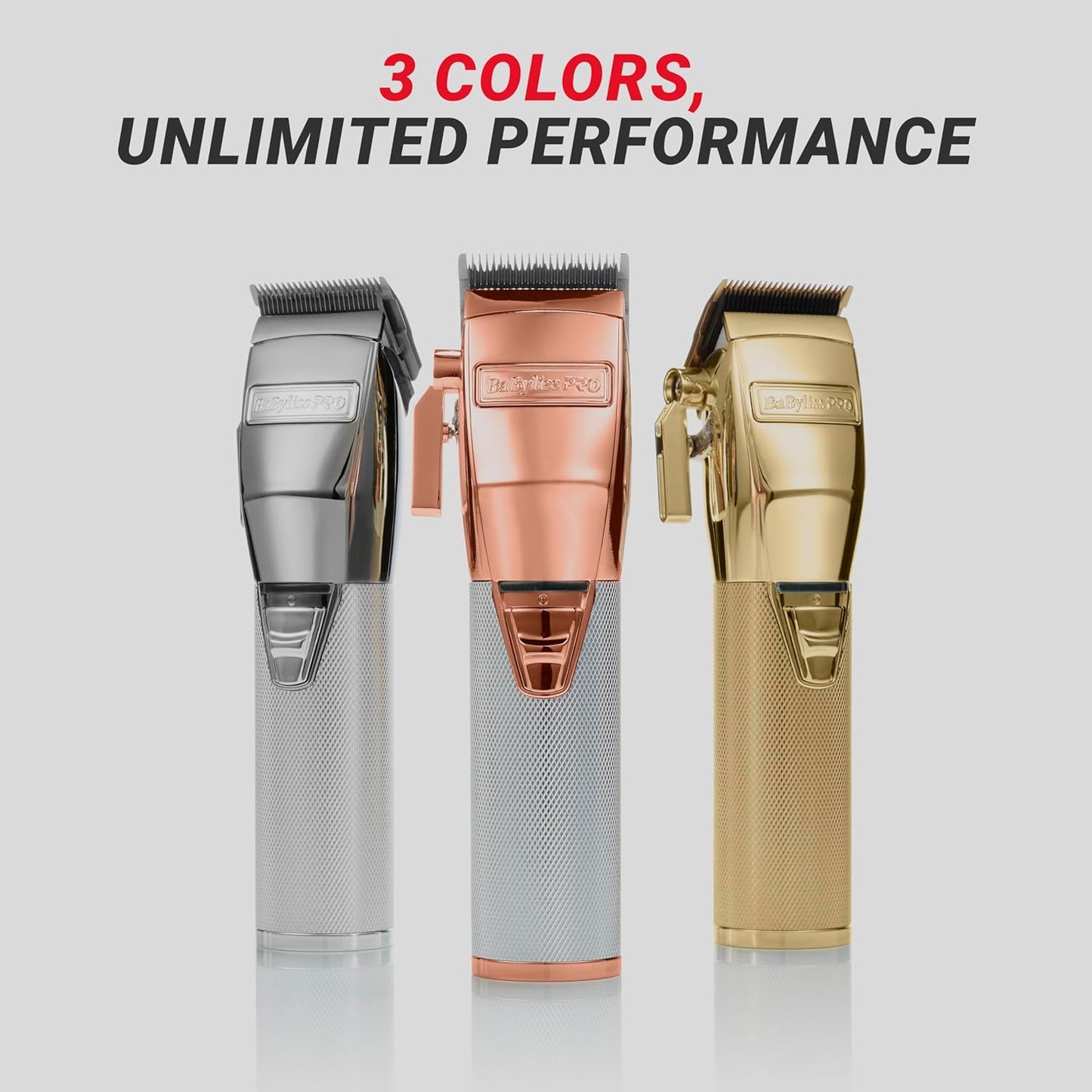 FX+ Professional Barber Cord/Cordless Hair Clippers for Men, All Metal, Lithium Battery with 3-Hour Runtime