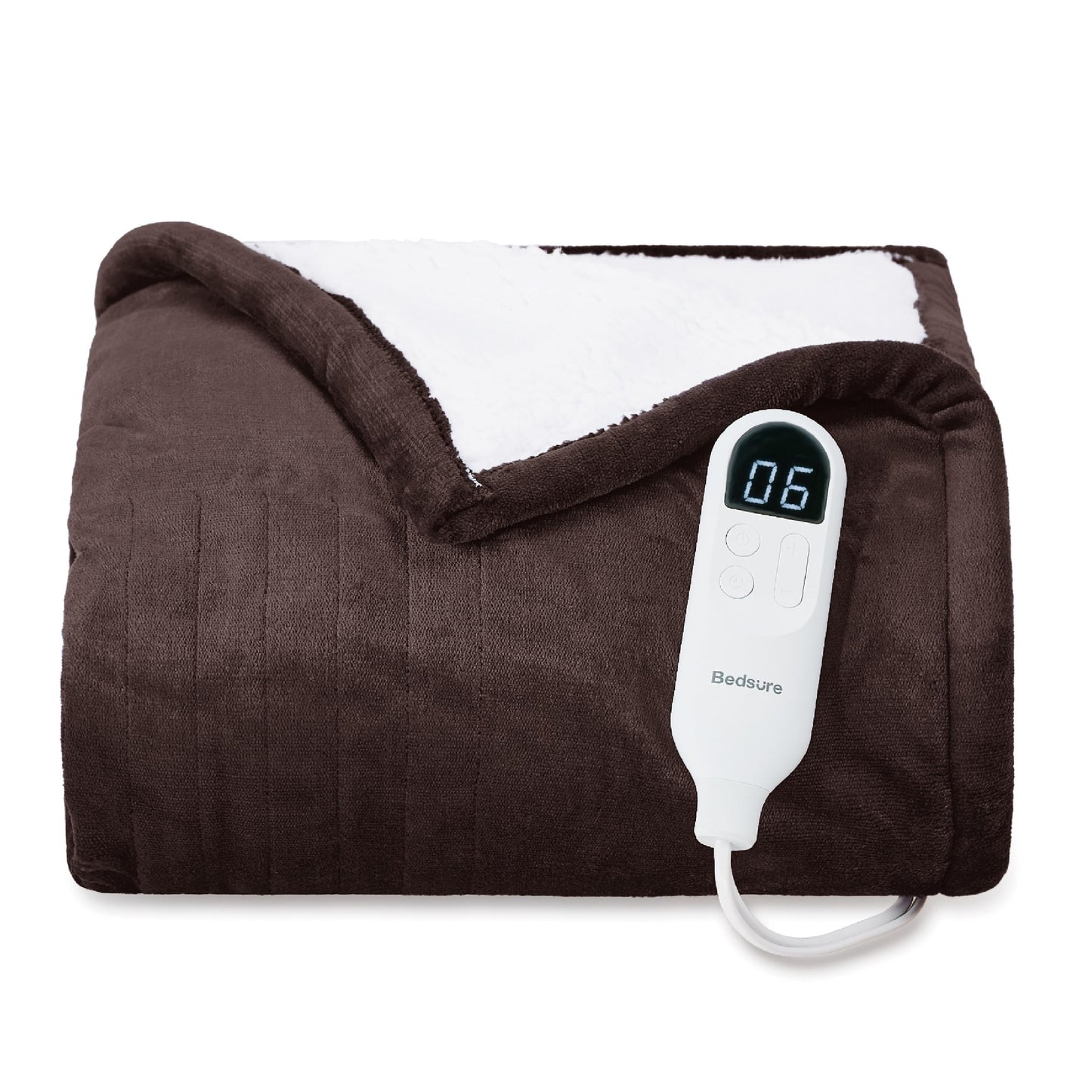 Bedsure Heated Blanket Throw Blanket