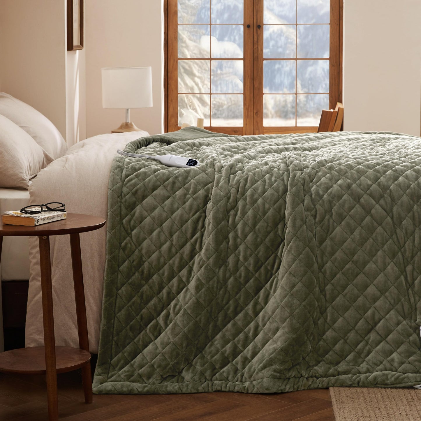 Bedsure Heated Blanket Throw Blanket