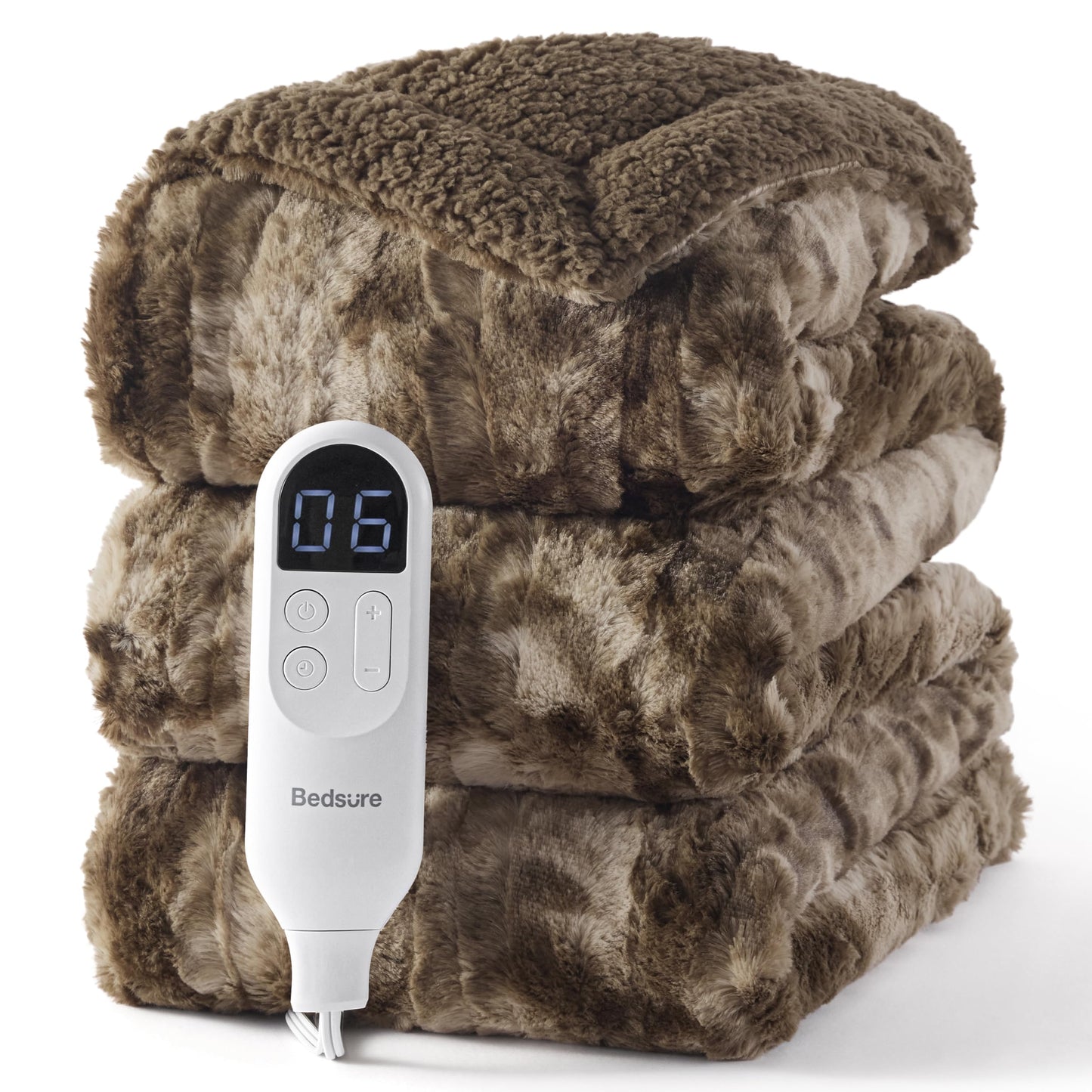 Bedsure Heated Blanket Throw Blanket
