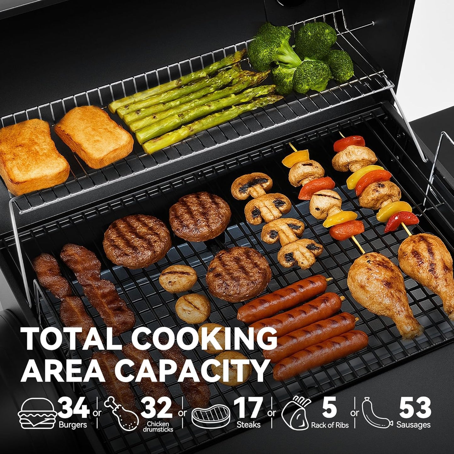 Royal Gourmet CC1830S BBQ Charcoal Grill and Offset Smoker