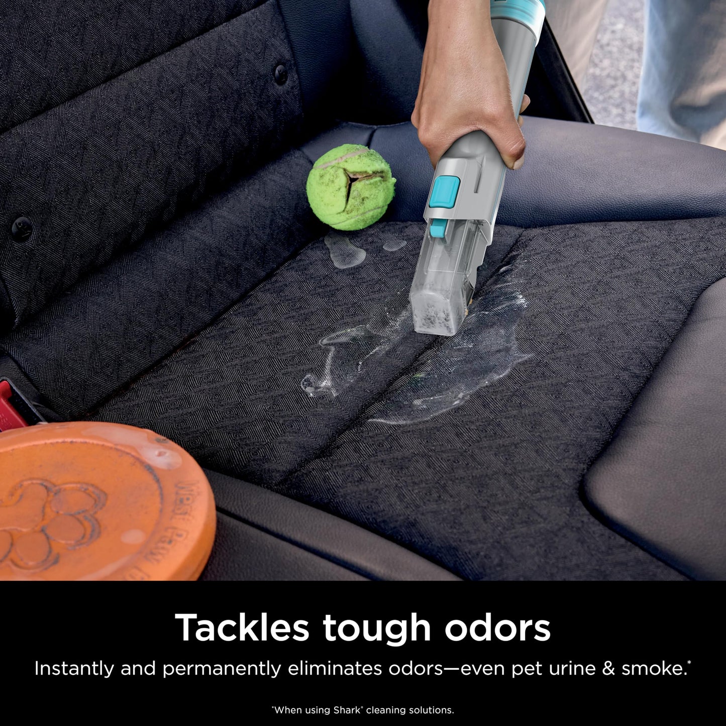 Shark StainStriker Portable Carpet, Upholstery & Area Rug Cleaner with Pet Mess Tool, Stain & Odor Remover, Perfect for Car Interiors, Includes 3 Cleaning Tools & Cleaning Solution, White, PX201