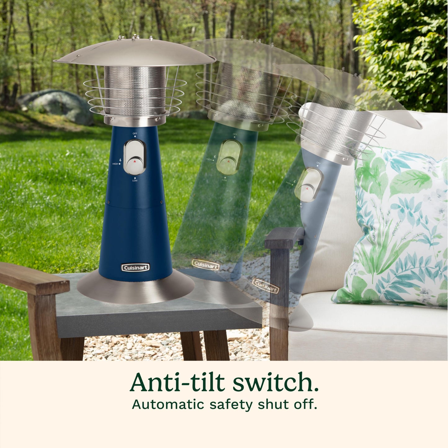 Cuisinart Portable Tabletop Patio Heater, 11,000 BTU Outdoor Propane Heater