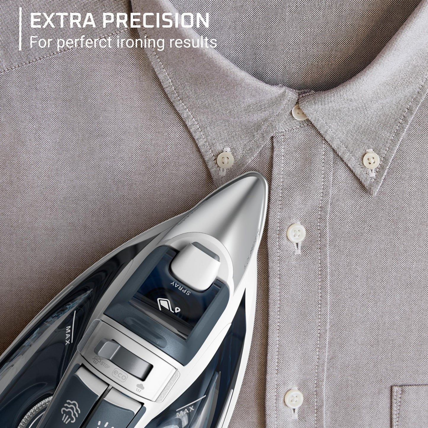 Rowenta Iron Steamer for Clothes, Focus Stainless Steel Soleplate